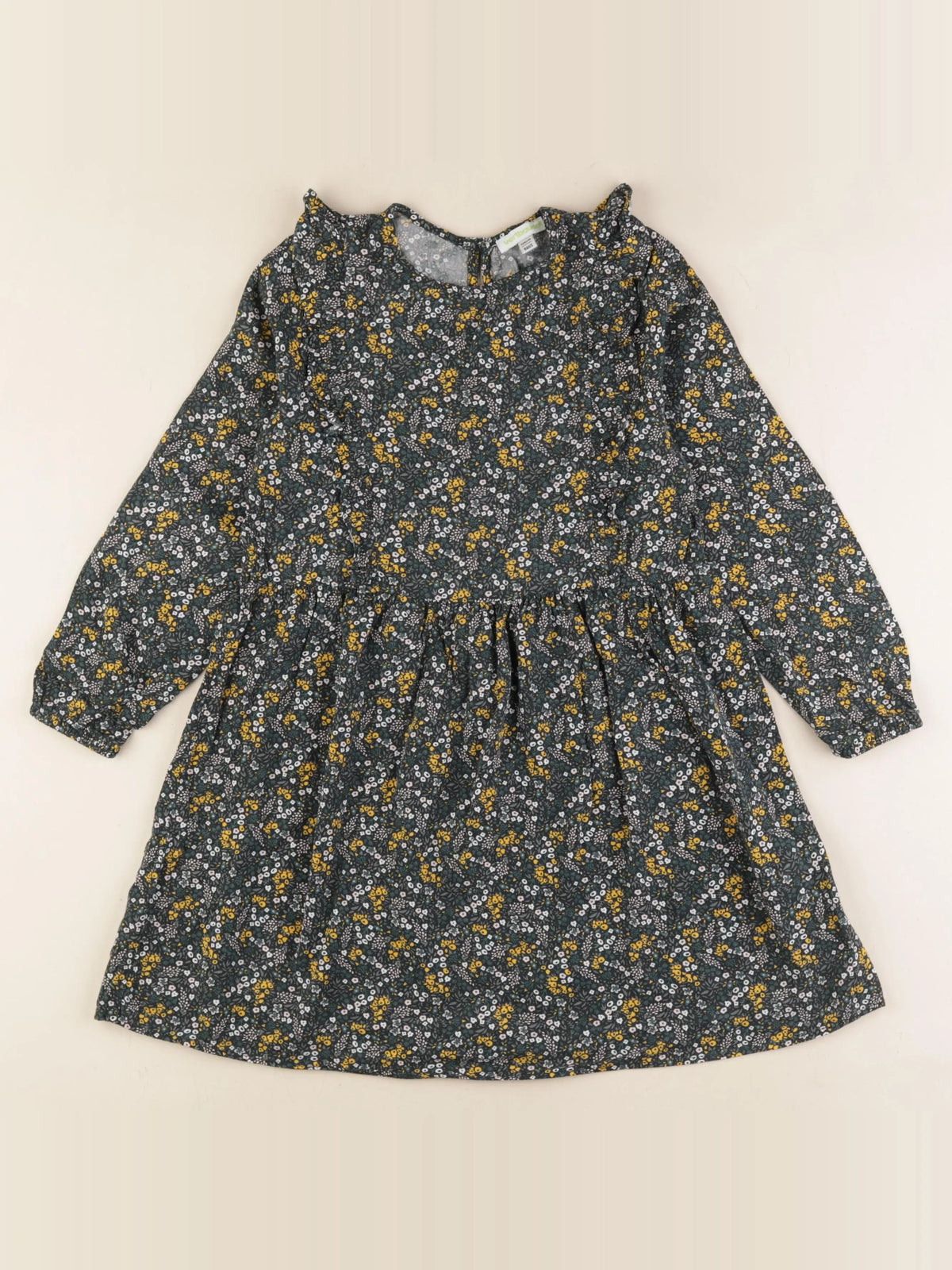 Vertbaudet - robe vert - 8 ans