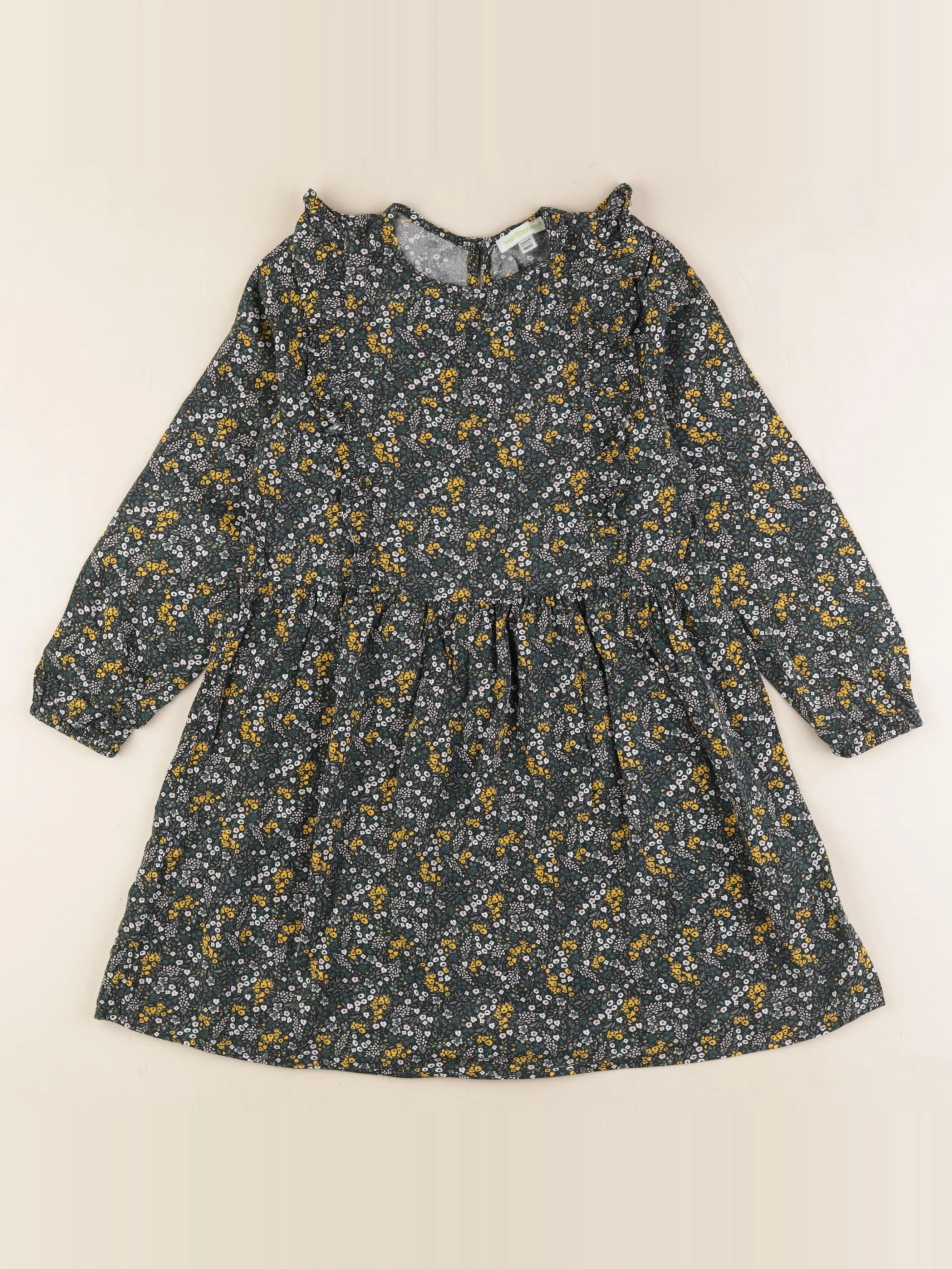 Vertbaudet - robe vert - 8 ans