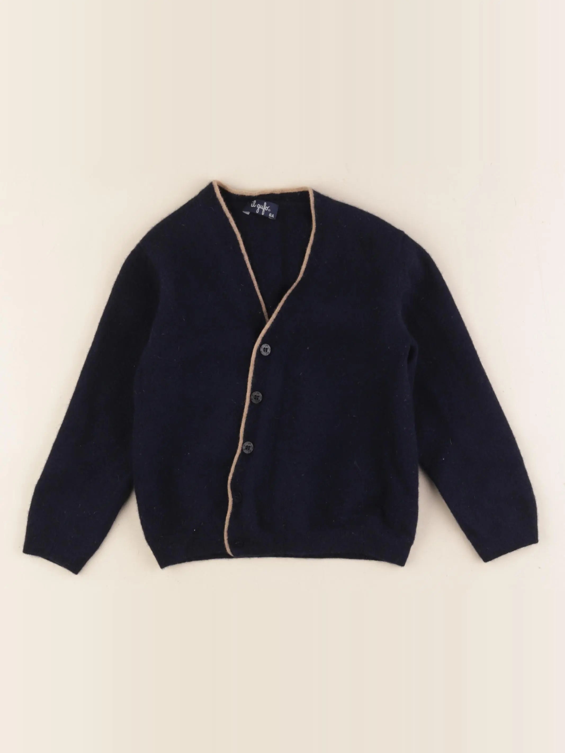 Il Gufo - gilet bleu - 6 ans