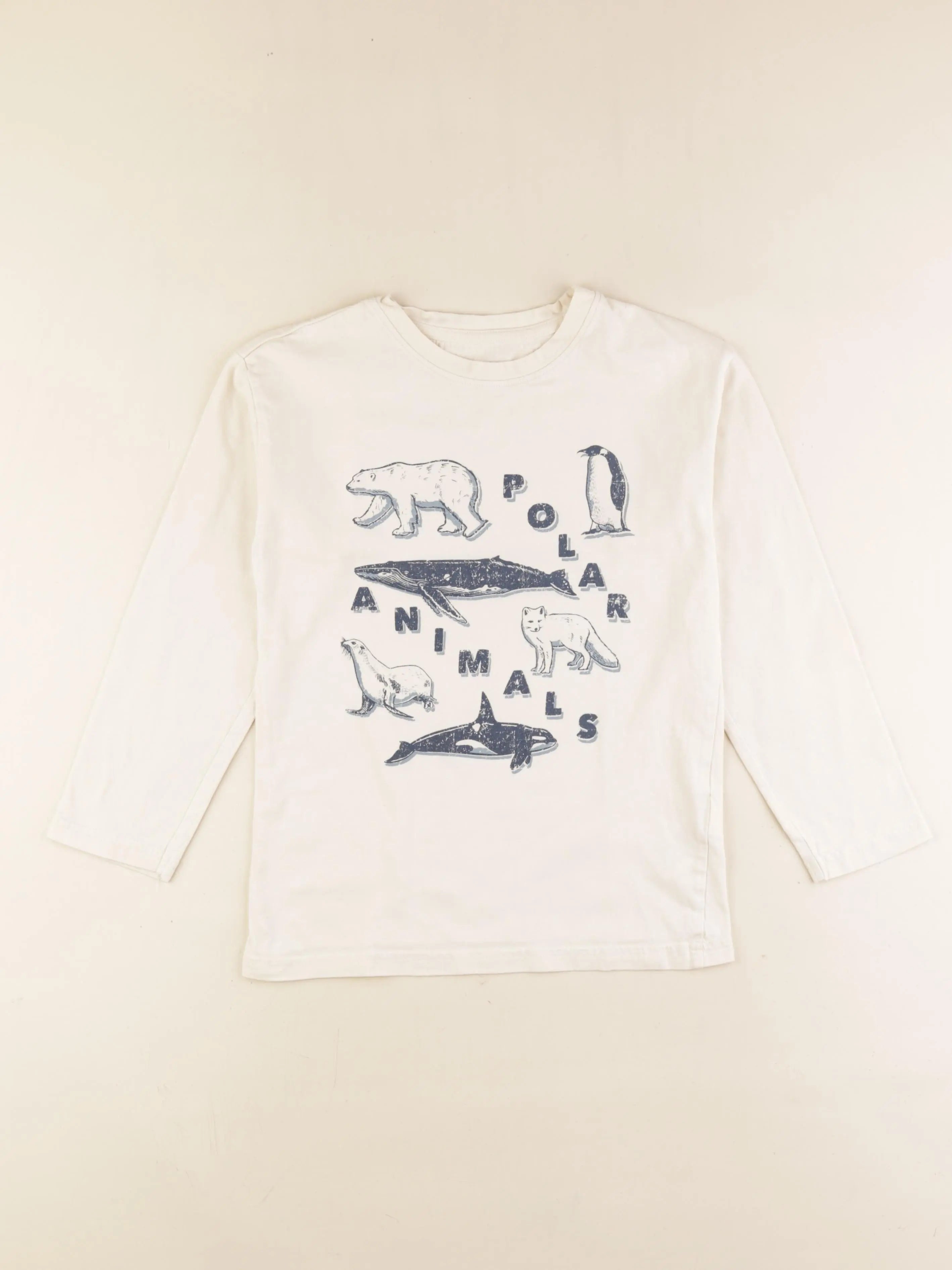 Vertbaudet - tee-shirt beige - 10 ans