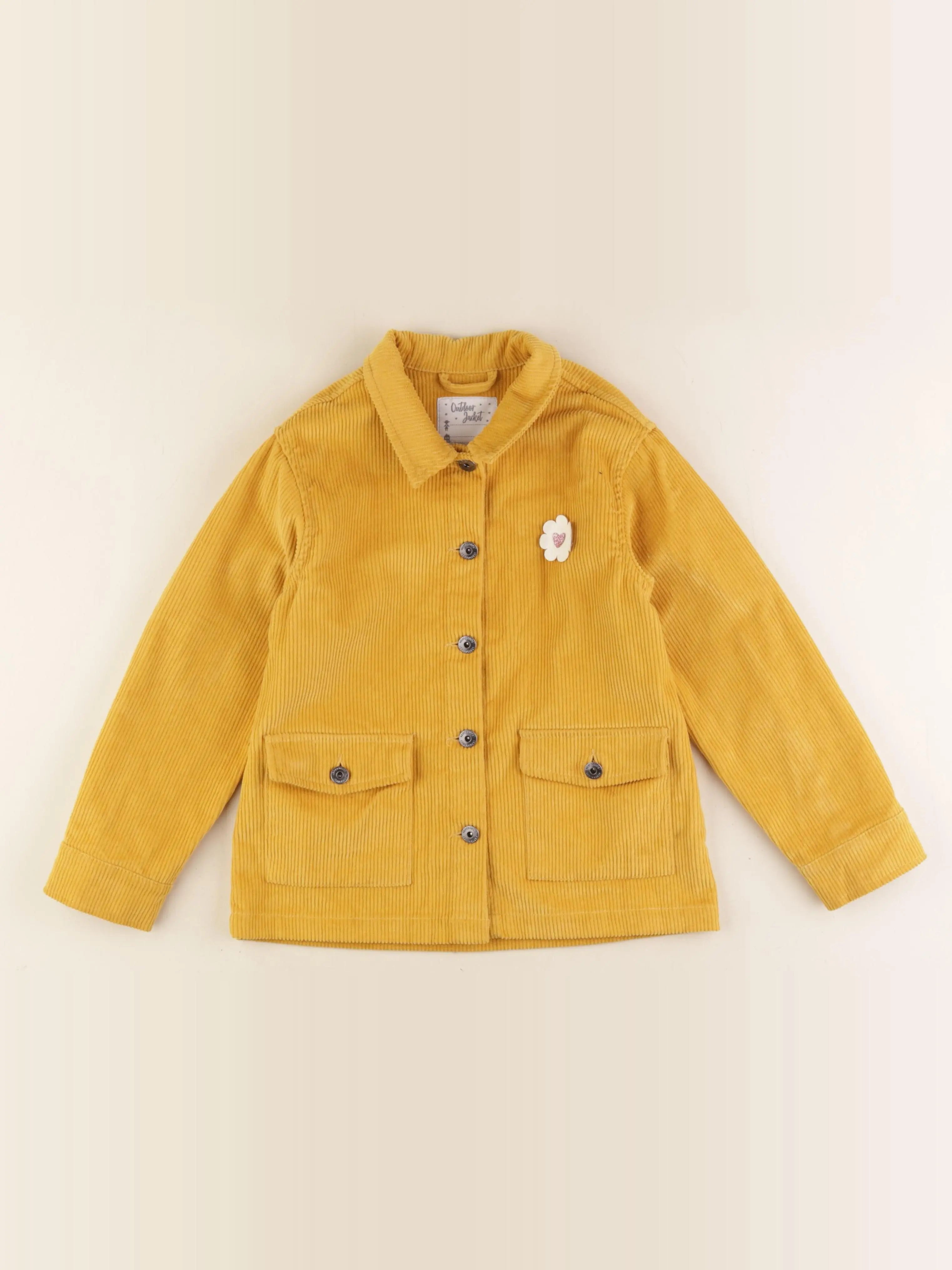 Vertbaudet - veste jaune - 8 ans