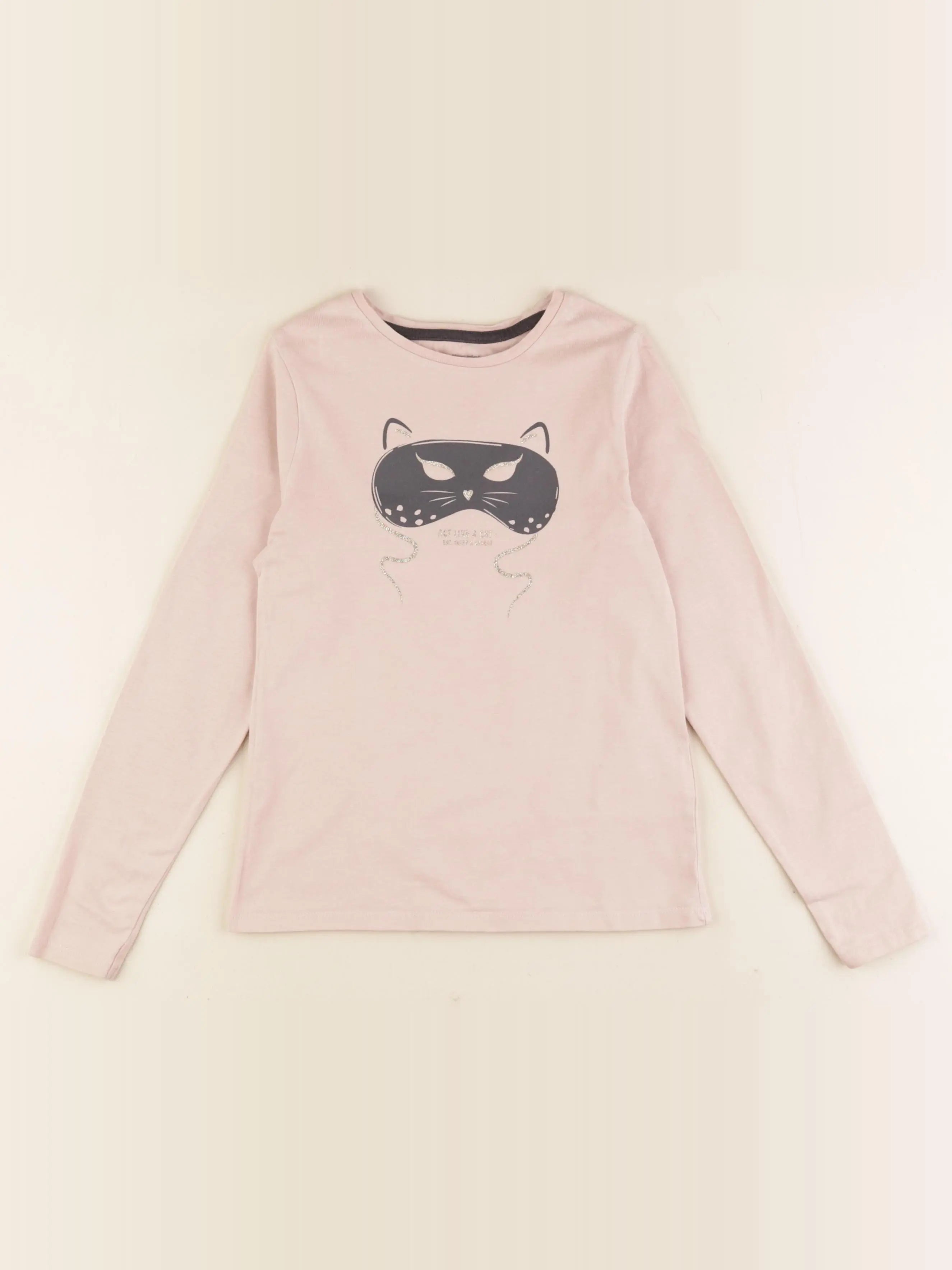 Vertbaudet - tee-shirt rose - 8 ans
