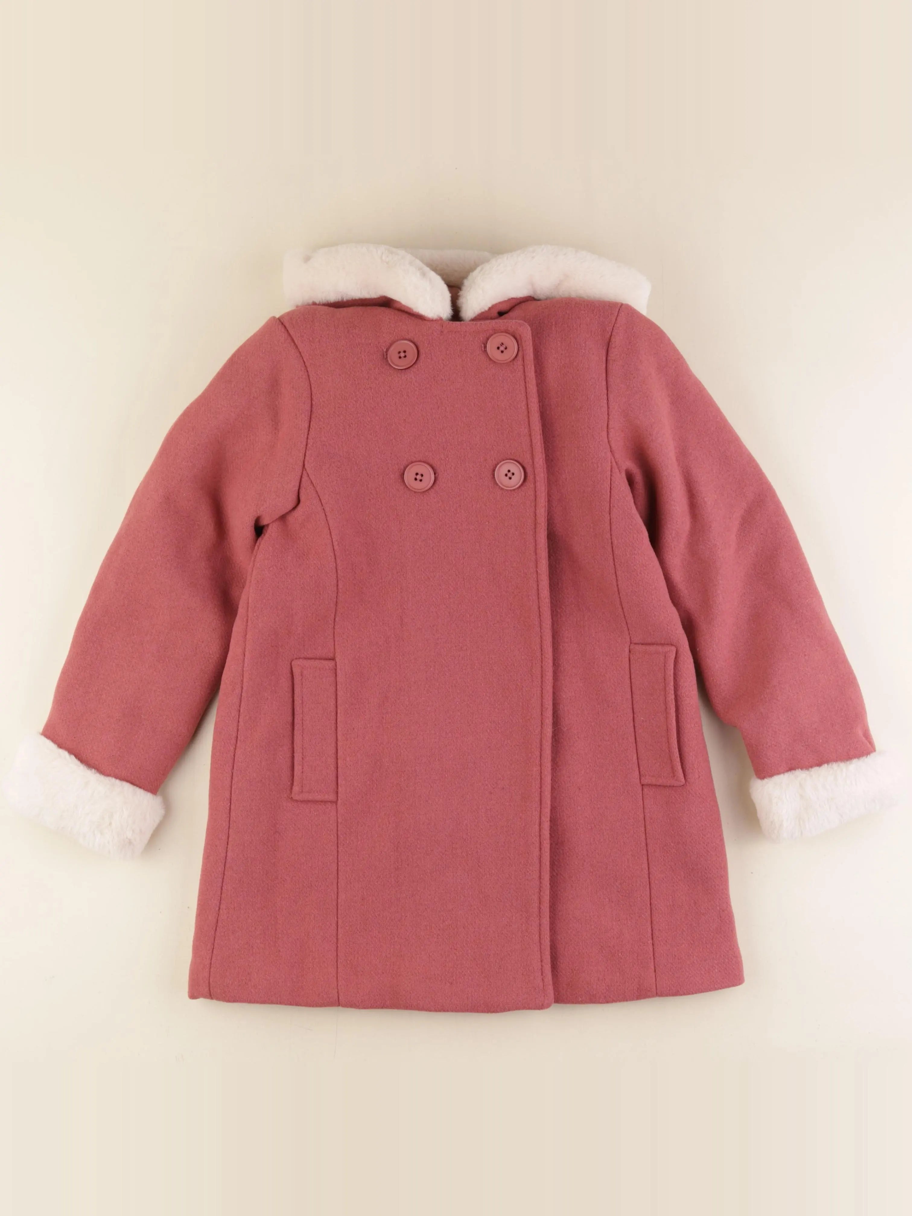 Vertbaudet - manteau rose - 9 ans
