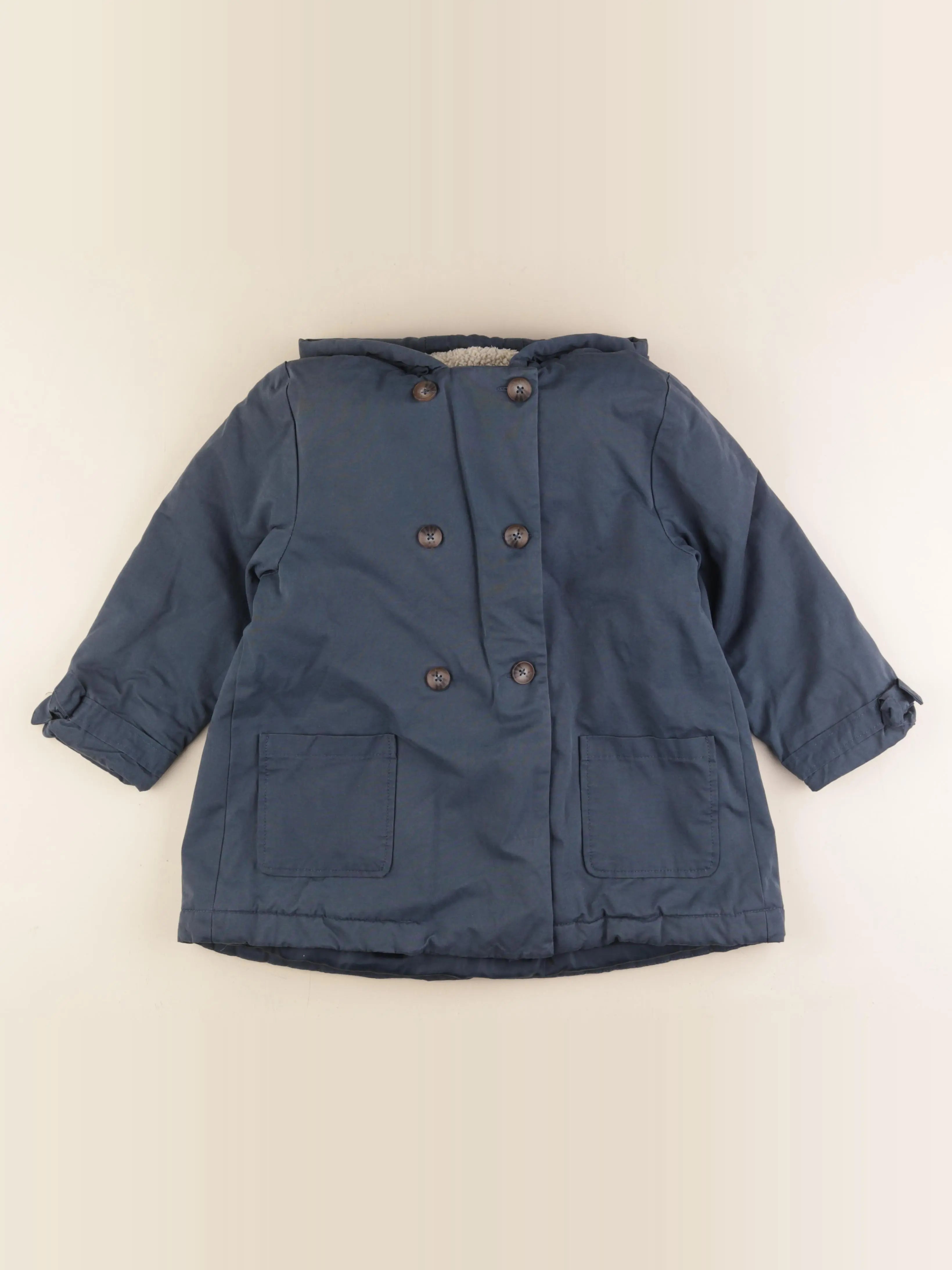 Vertbaudet - manteau bleu - 8 ans