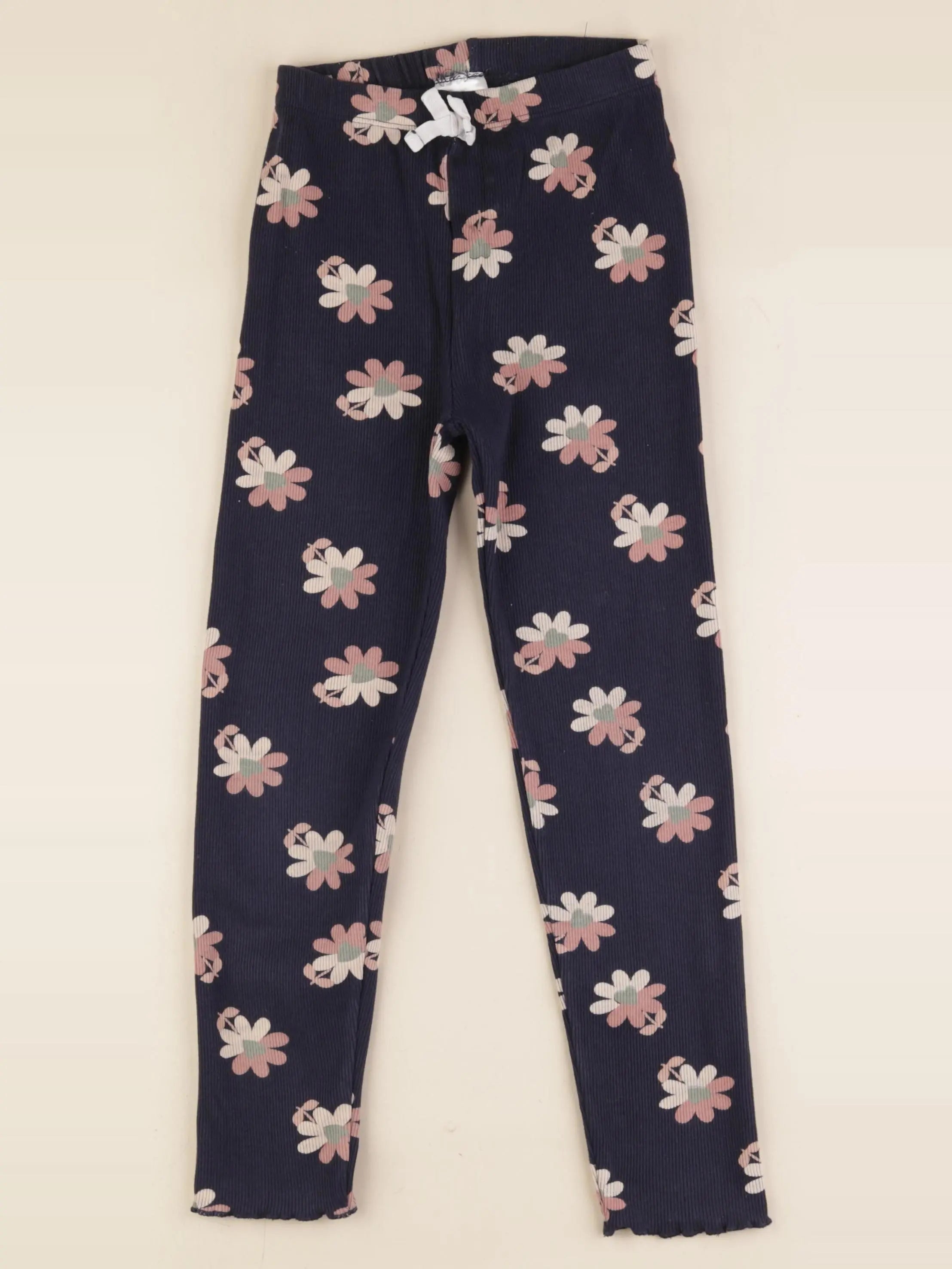 Vertbaudet - legging bleu, rose - 8 ans
