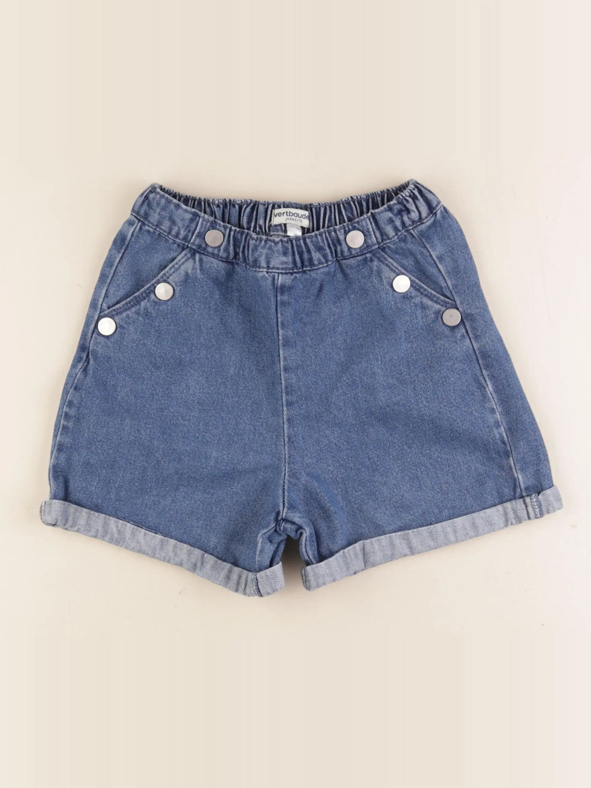 Vertbaudet - short bleu - 6 ans