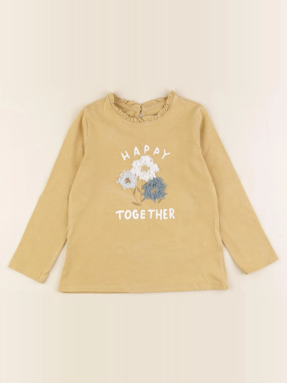 Vertbaudet - tee-shirt jaune - 4 ans