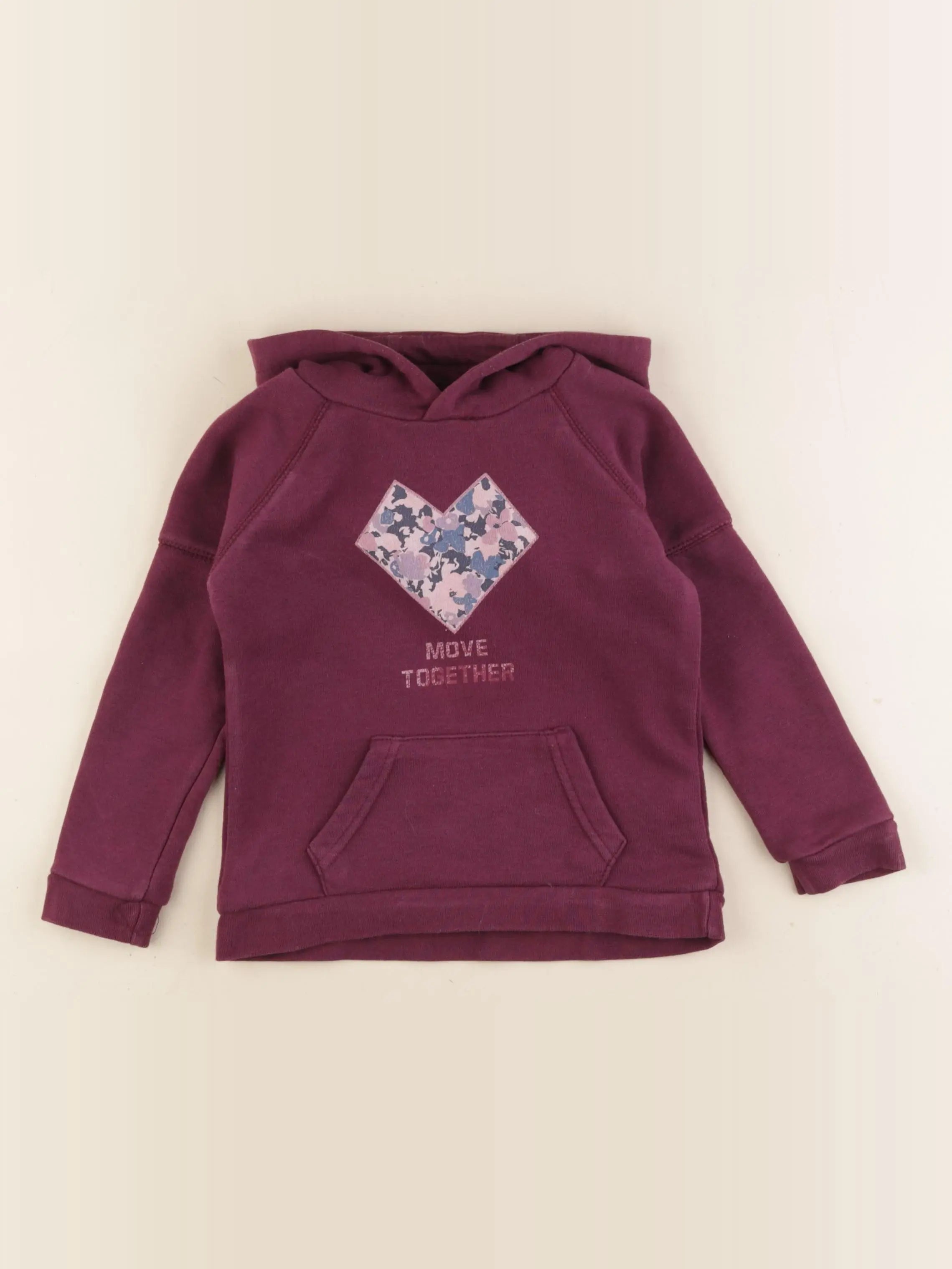 Vertbaudet - sweat violet - 3 ans