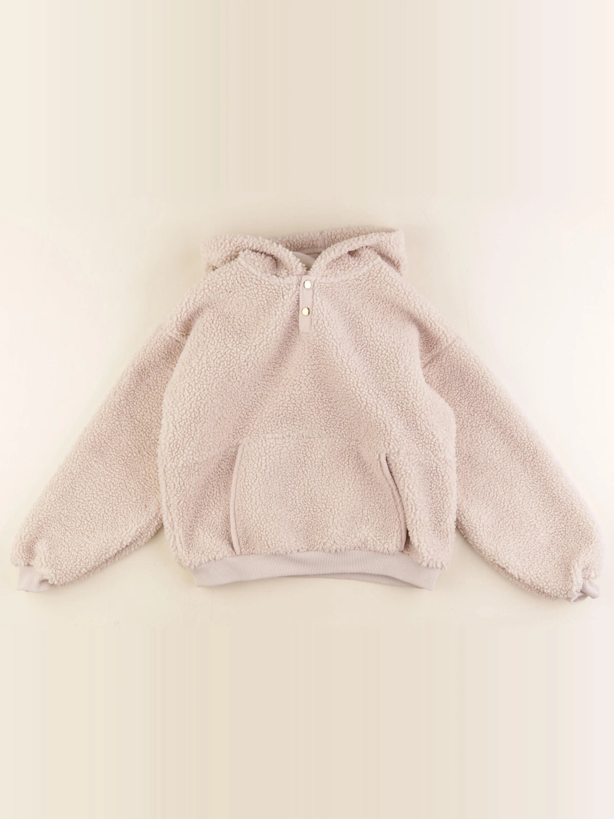 Vertbaudet - sweat beige - 10 ans