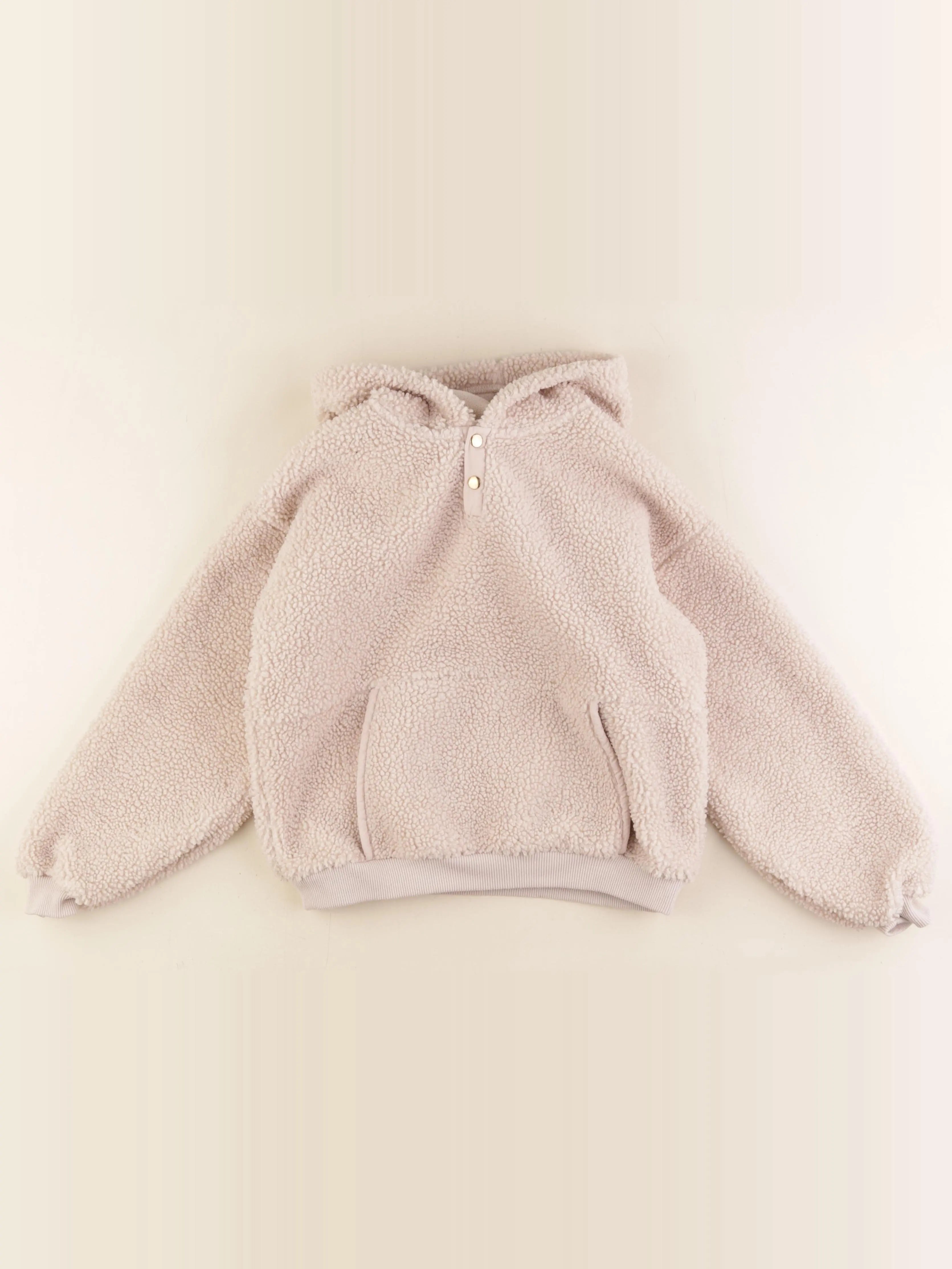 Vertbaudet - sweat beige - 10 ans