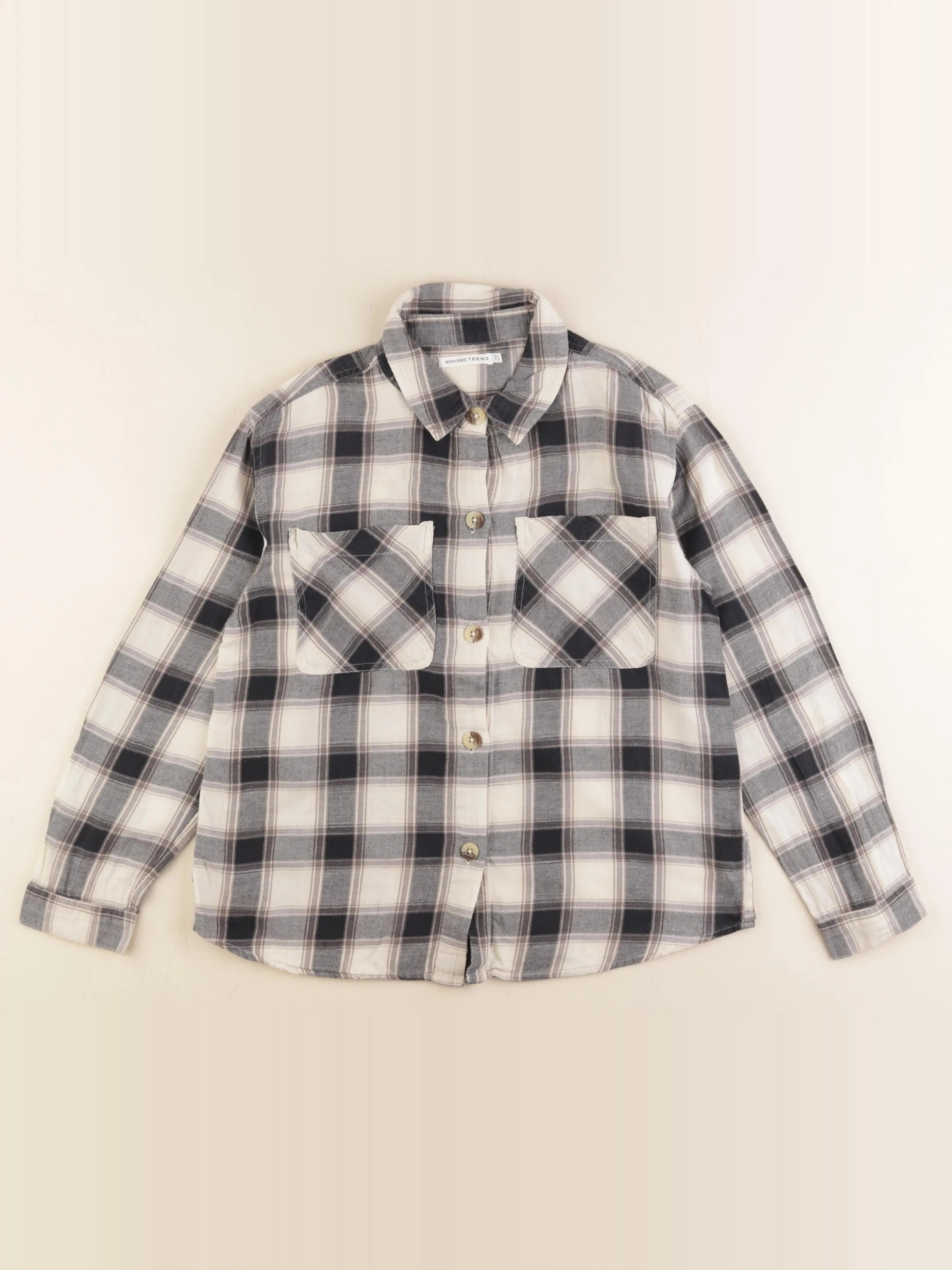 Monoprix - chemise multicolore - 12 ans