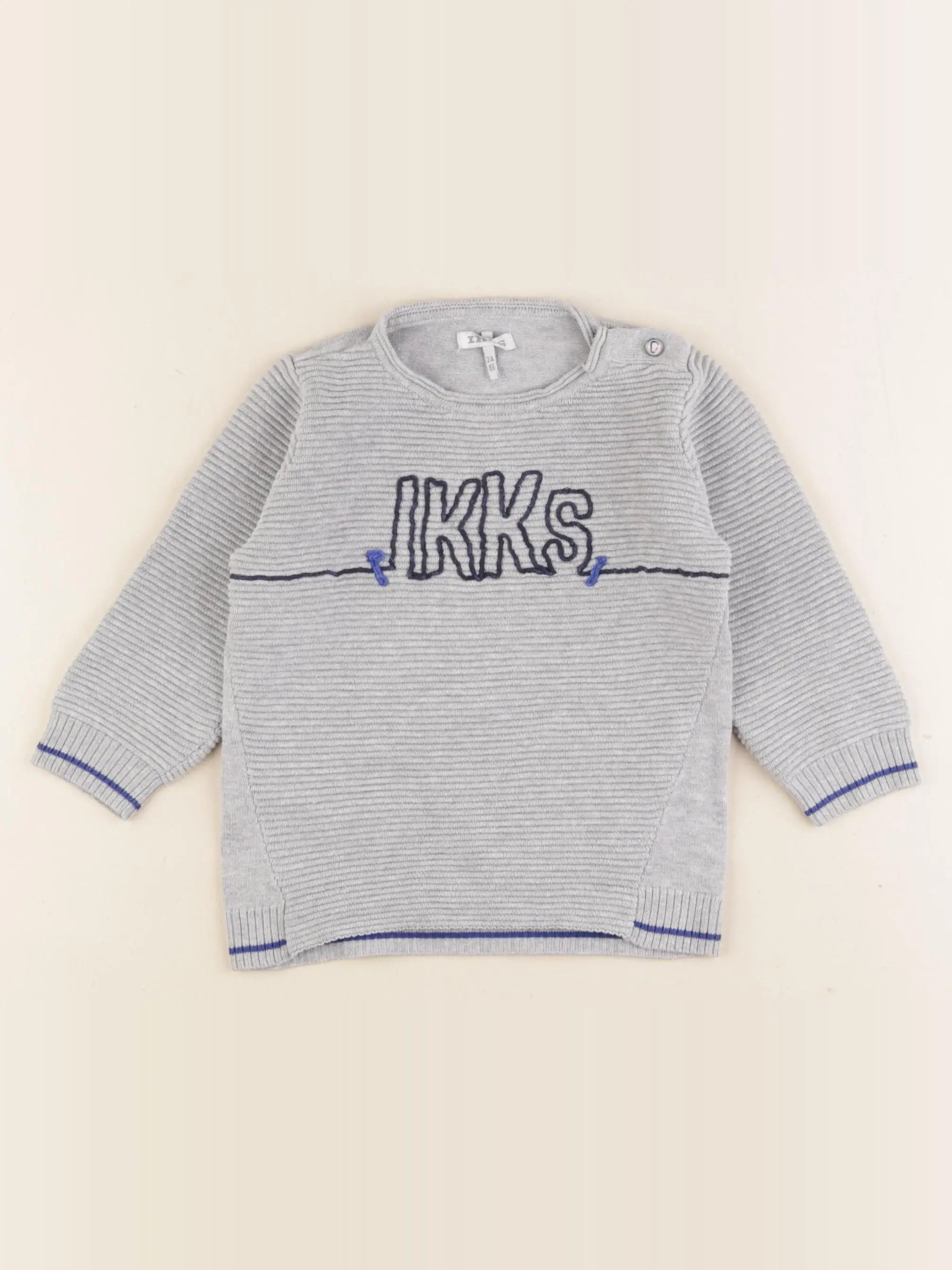 IKKS - pull gris - 2 ans