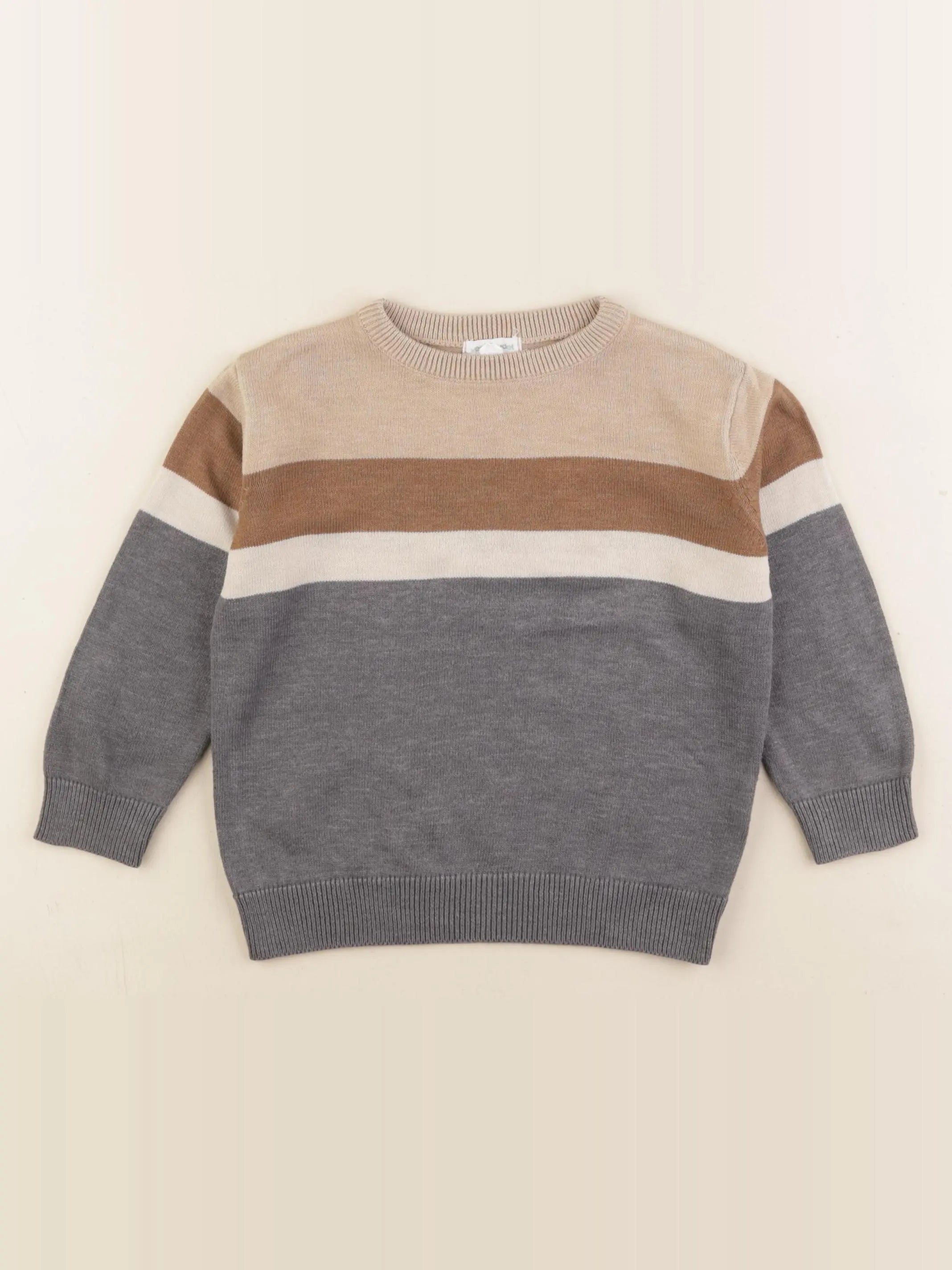 Vertbaudet - pull marron - 3 ans