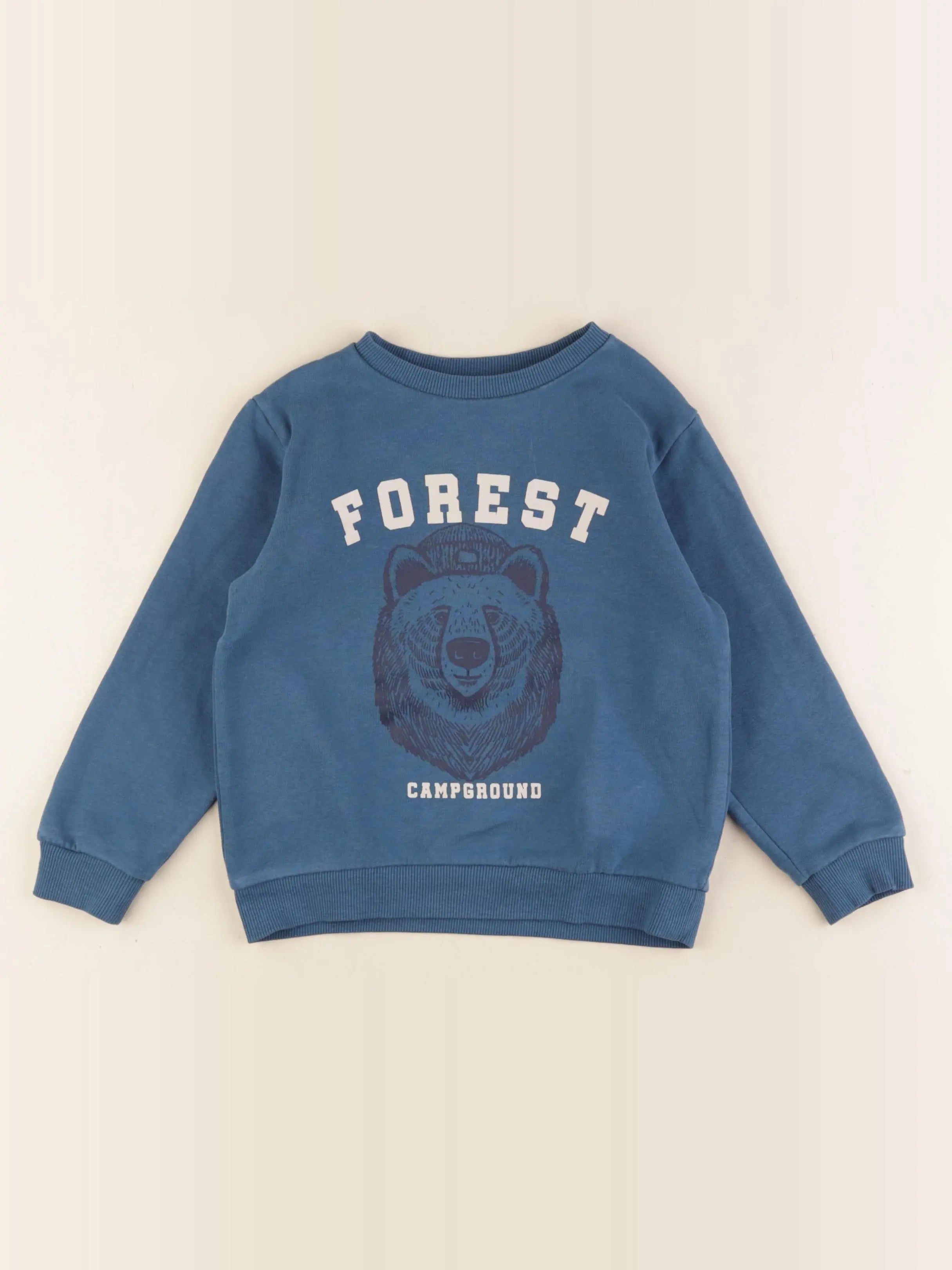 Vertbaudet - sweat bleu - 5 ans