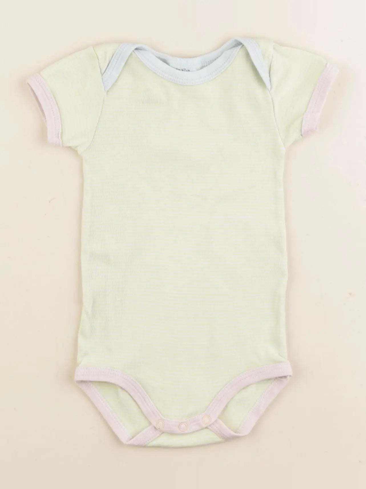 Petit Bateau - body vert - 6 mois
