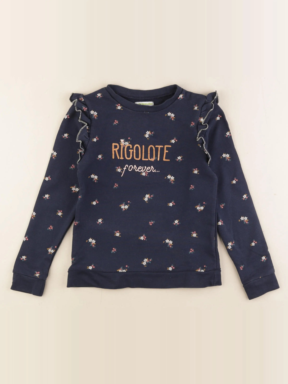 Vertbaudet - sweat bleu - 8 ans