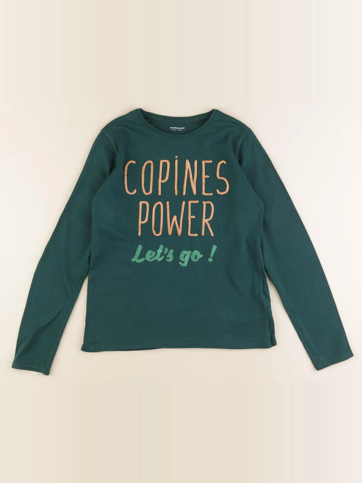 Vertbaudet - tee-shirt vert - 10 ans