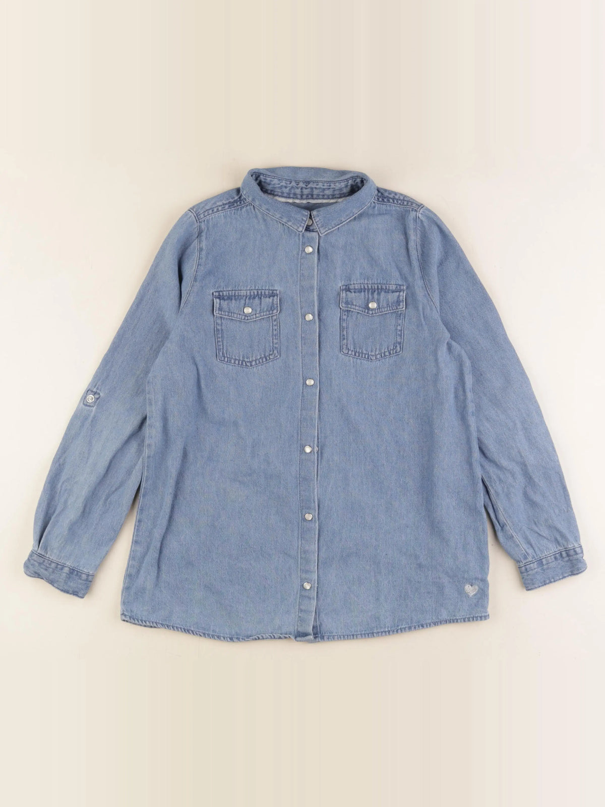 Vertbaudet - blouse bleu - 10 ans