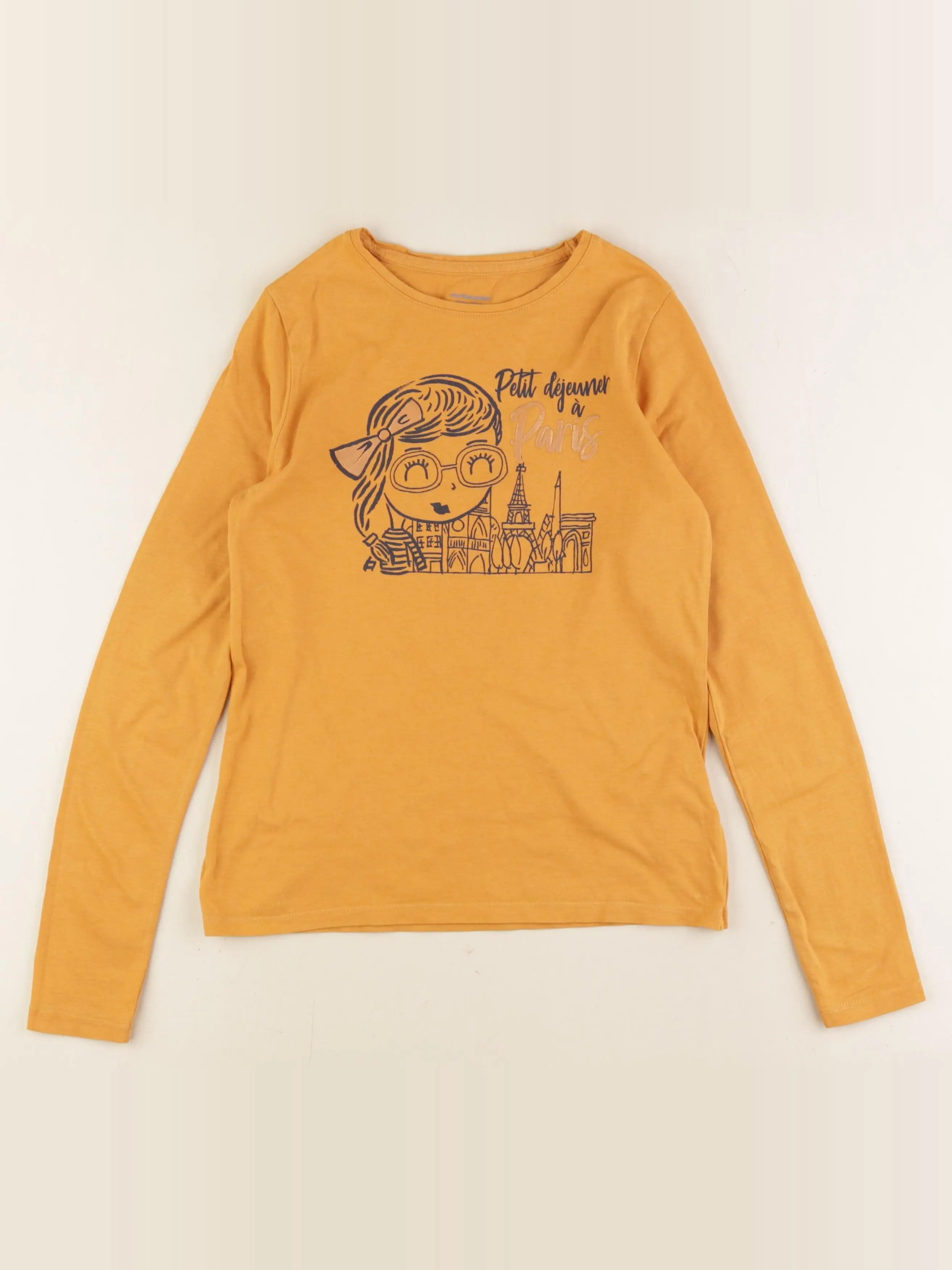 Vertbaudet - tee-shirt jaune - 10 ans