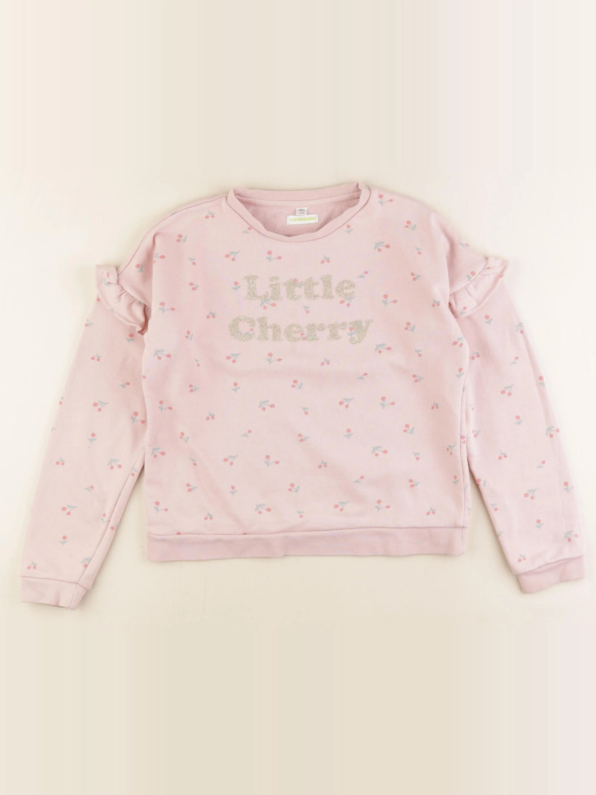 Vertbaudet - sweat rose - 10 ans