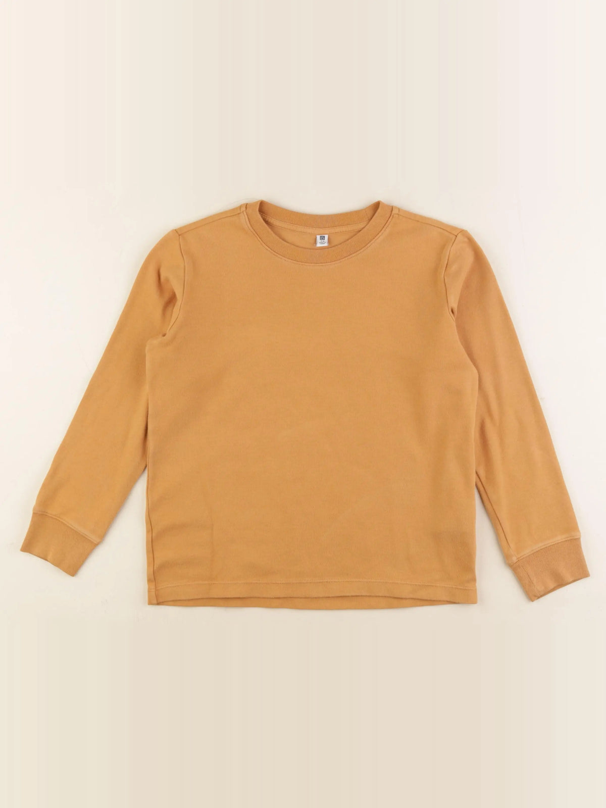 Uniqlo - tee-shirt orange - 7/8 ans