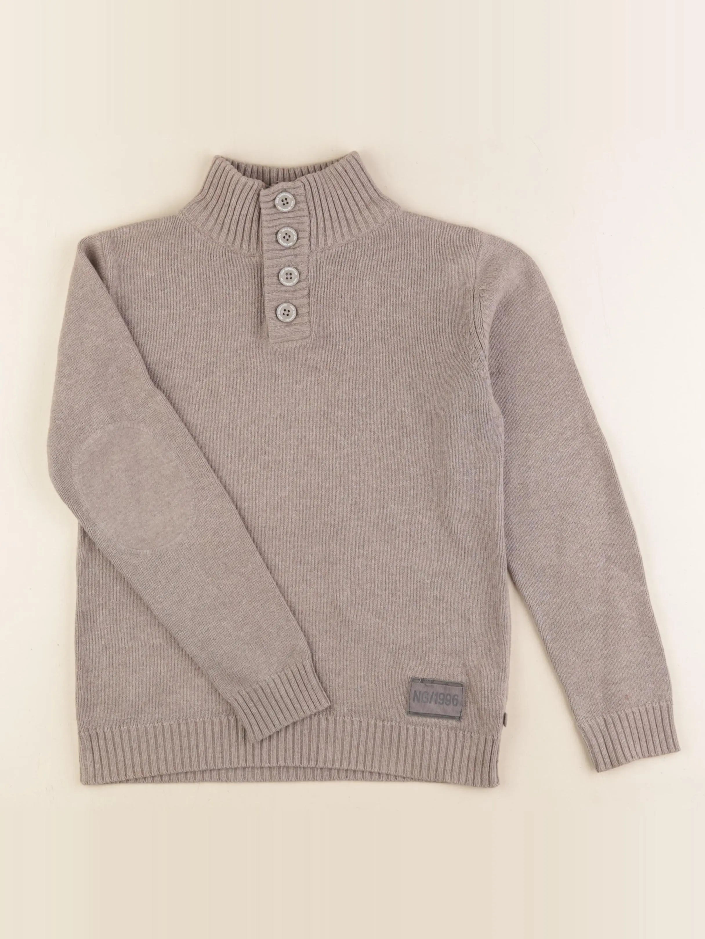 Okaidi - pull beige - 10 ans