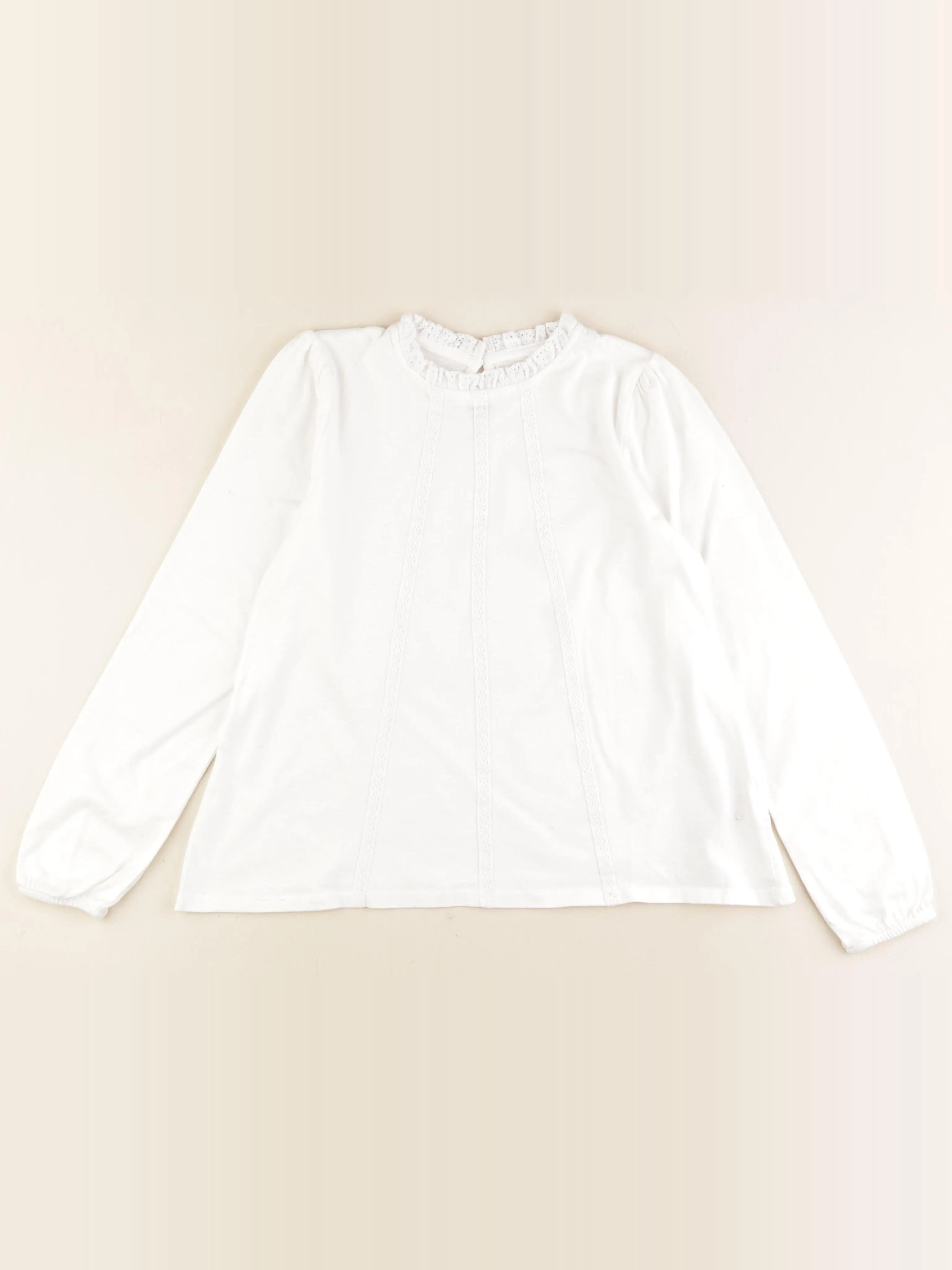 Vertbaudet - tee-shirt blanc - 10 ans