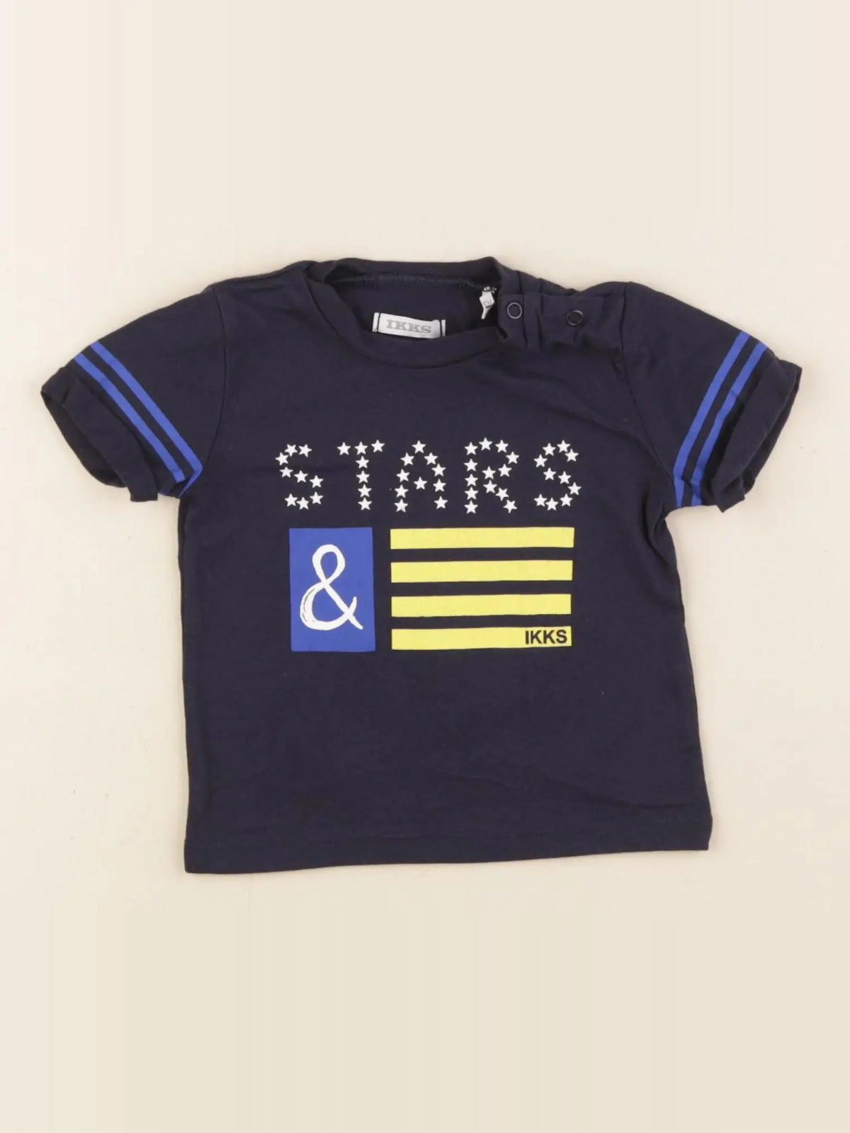 IKKS - tee-shirt bleu - 6 mois