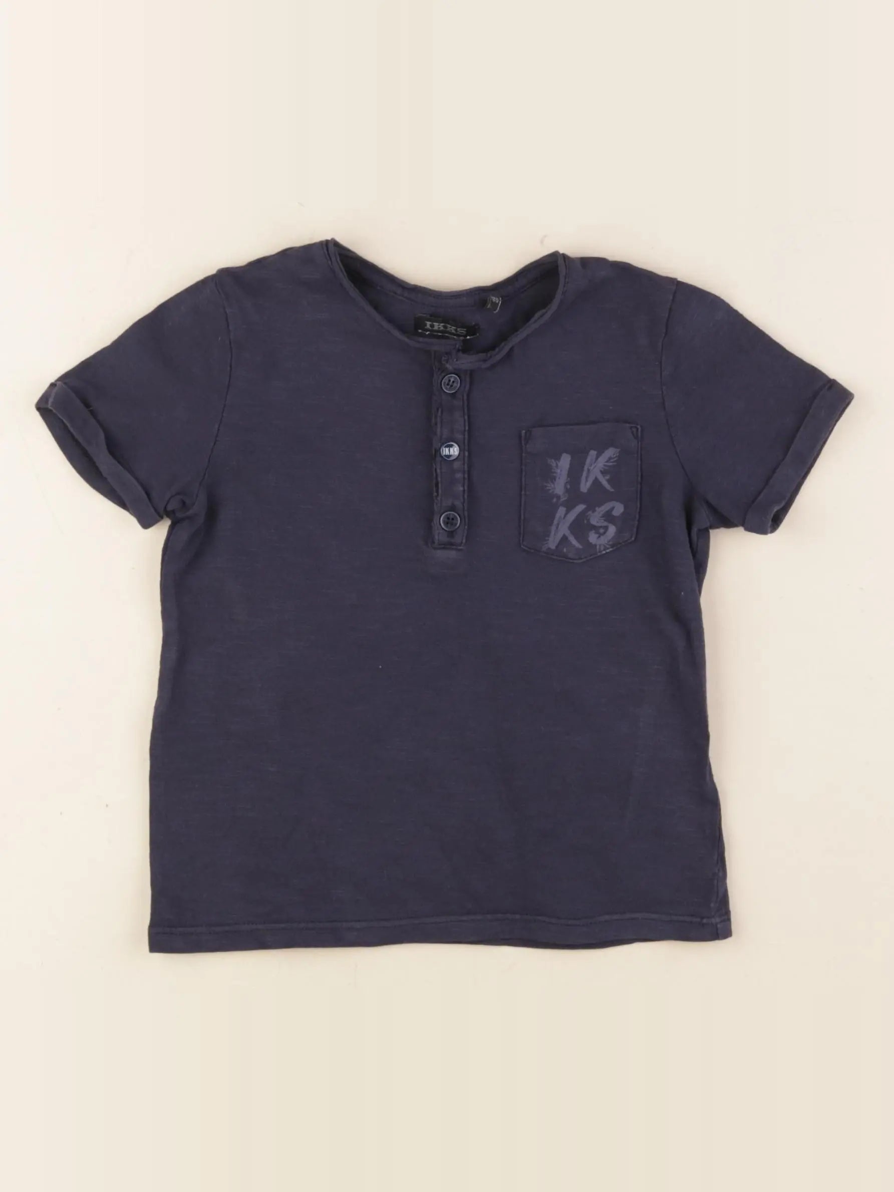 IKKS - tee-shirt bleu - 2 ans