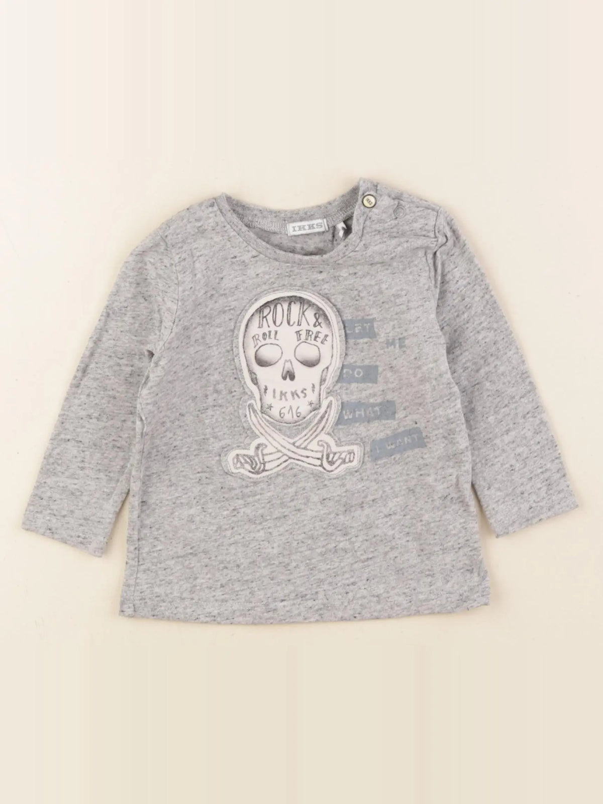 IKKS - tee-shirt gris - 12 mois