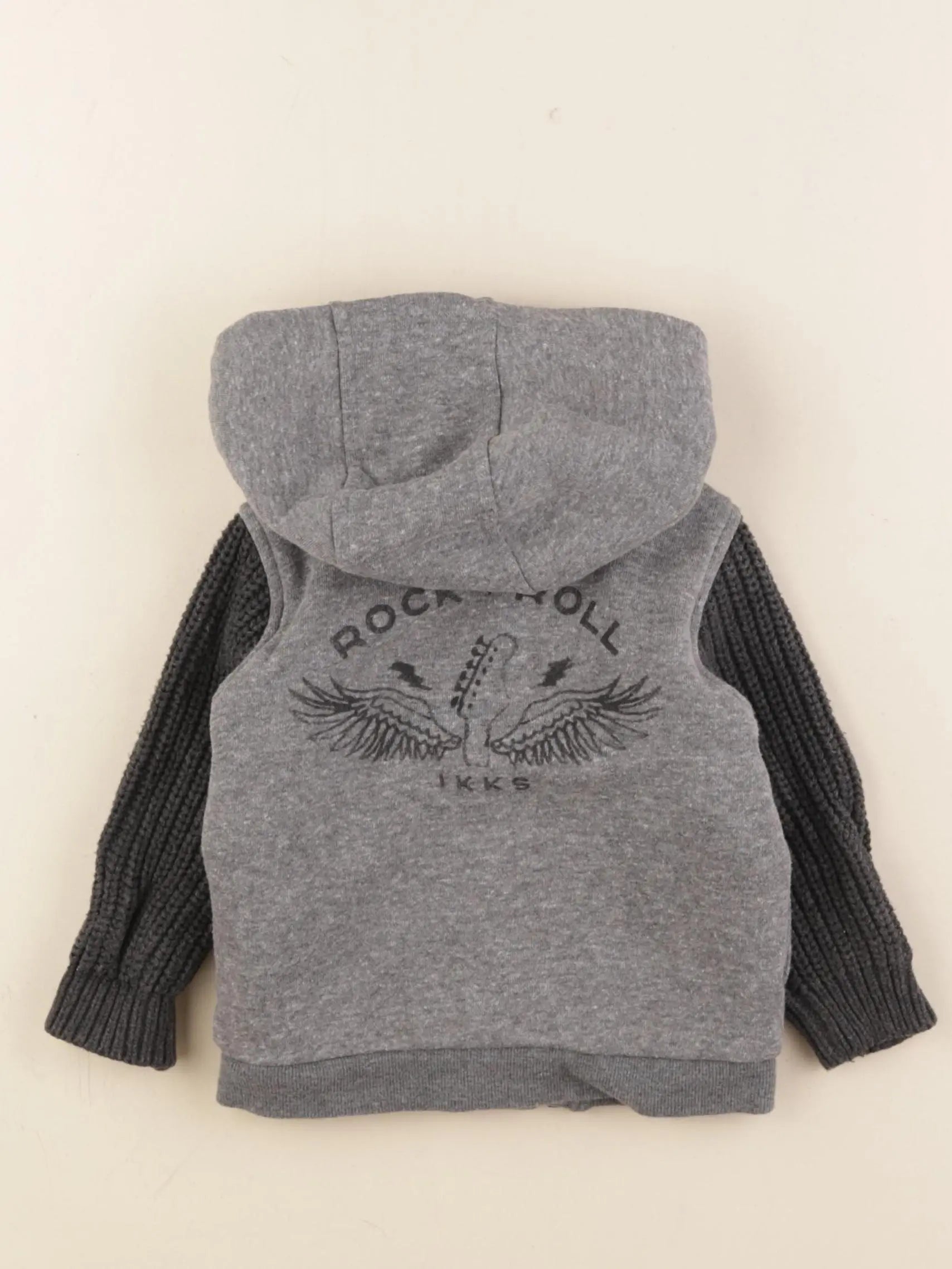 IKKS - sweat gris - 12 mois