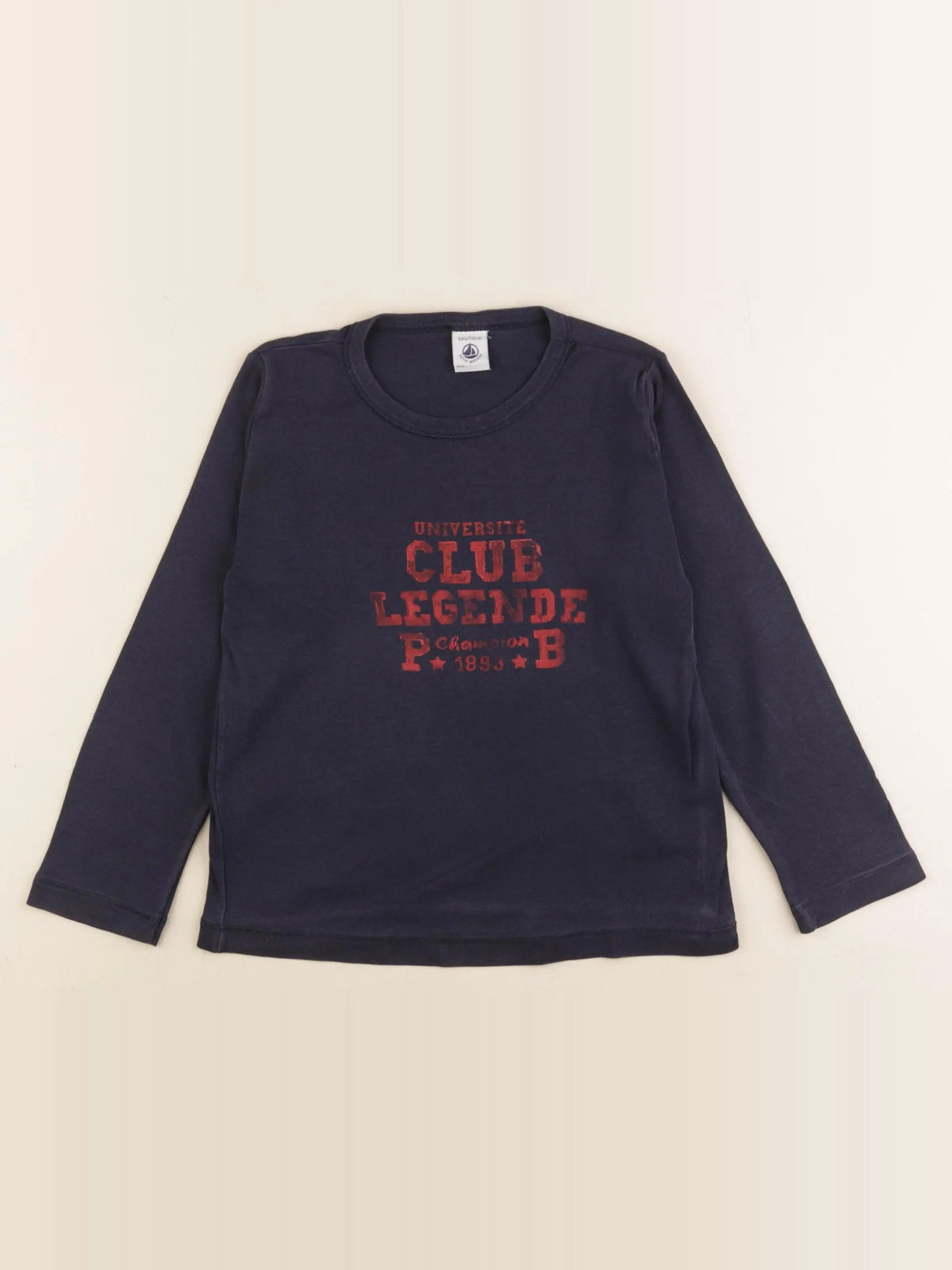 Petit Bateau - tee-shirt bleu - 6 ans