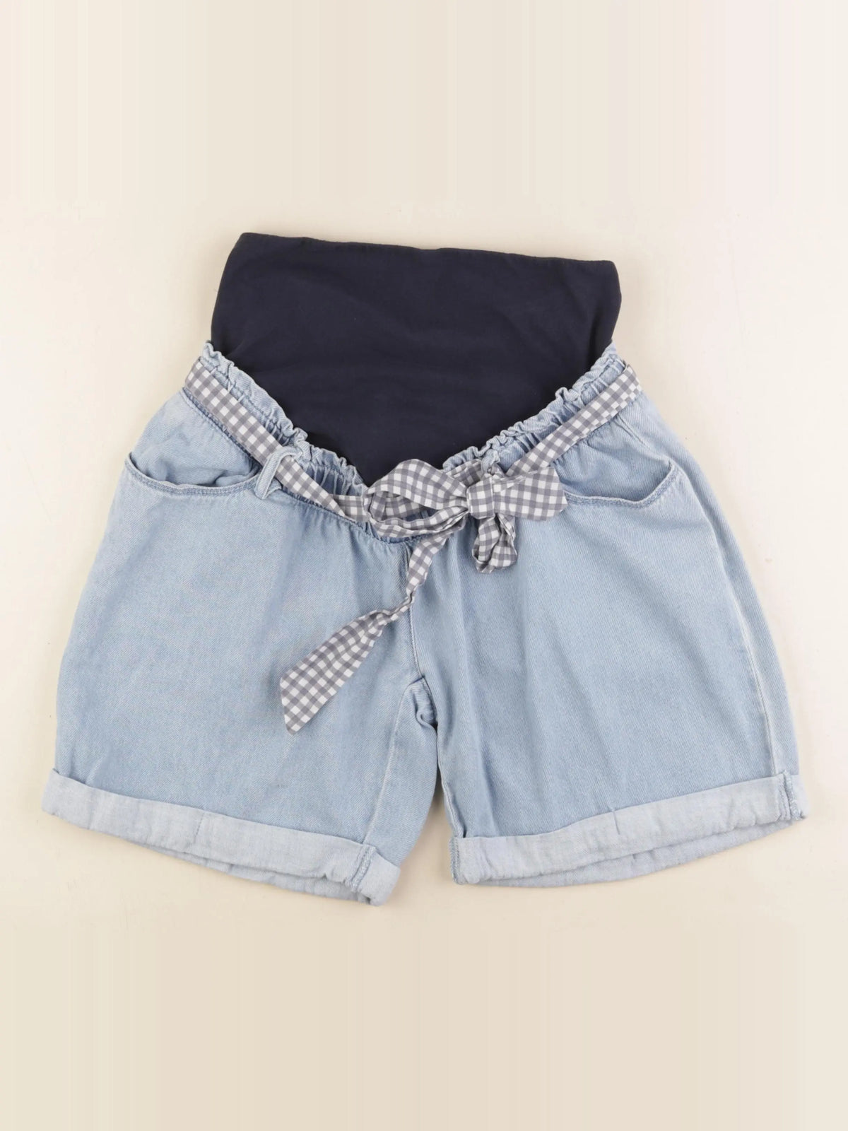 Vertbaudet - short grossesse bleu - 34