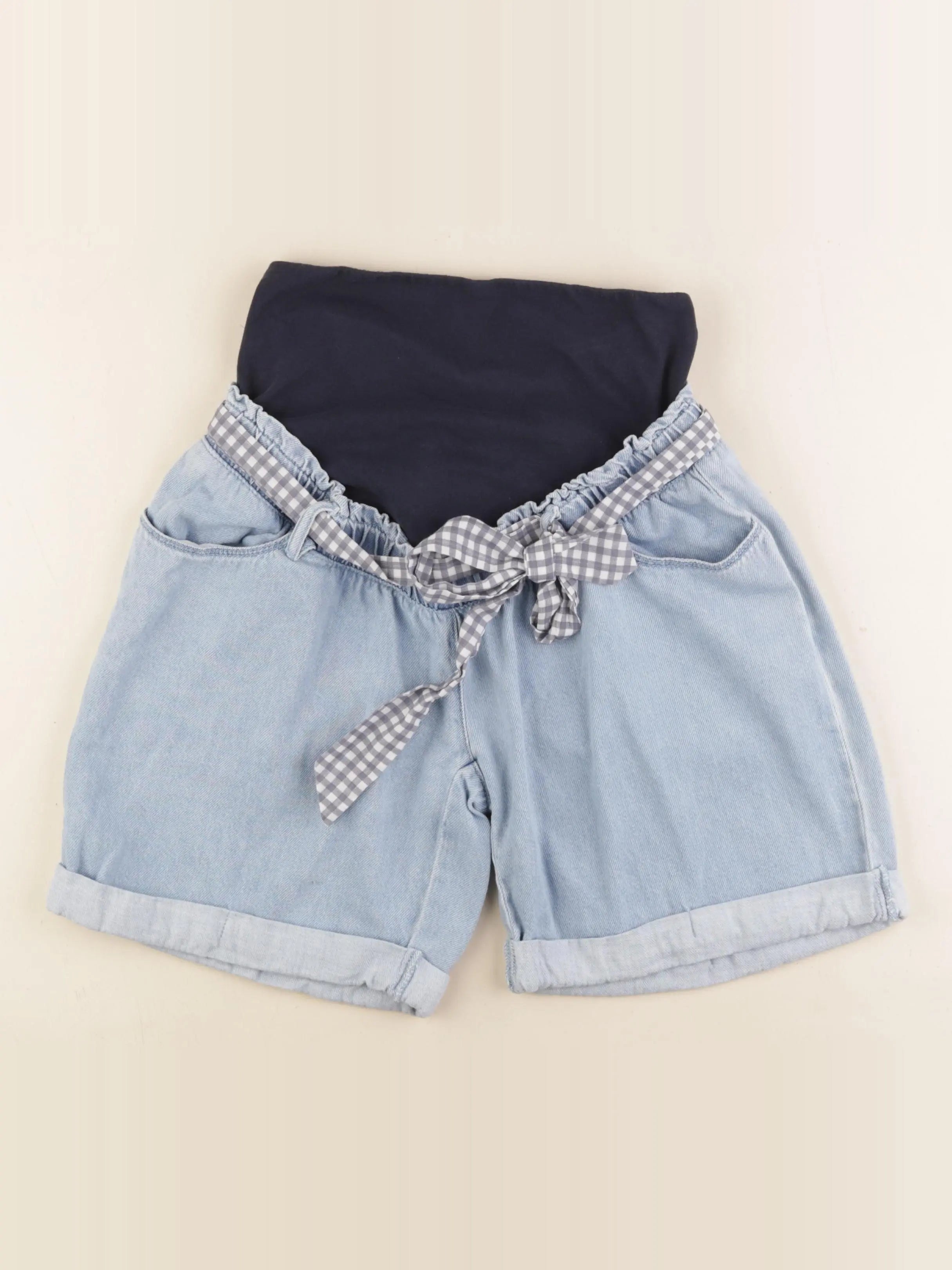 Vertbaudet - short grossesse bleu - 34