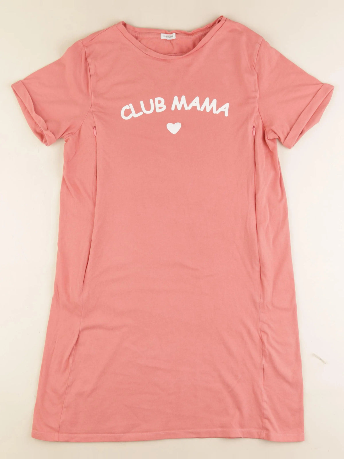 Vertbaudet - chemise de nuit grossesse, allaitement rose - 34 à 36