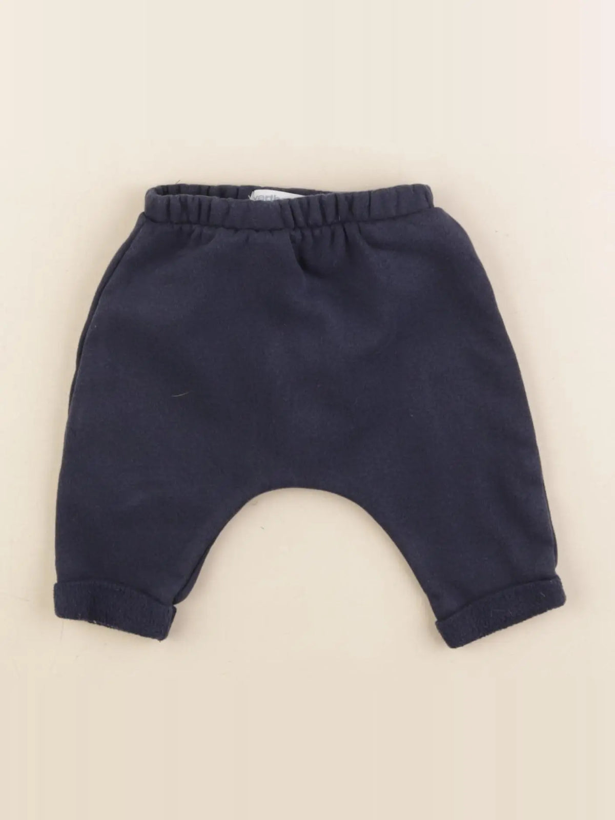 Vertbaudet - sarouel doublé bleu - 3 mois