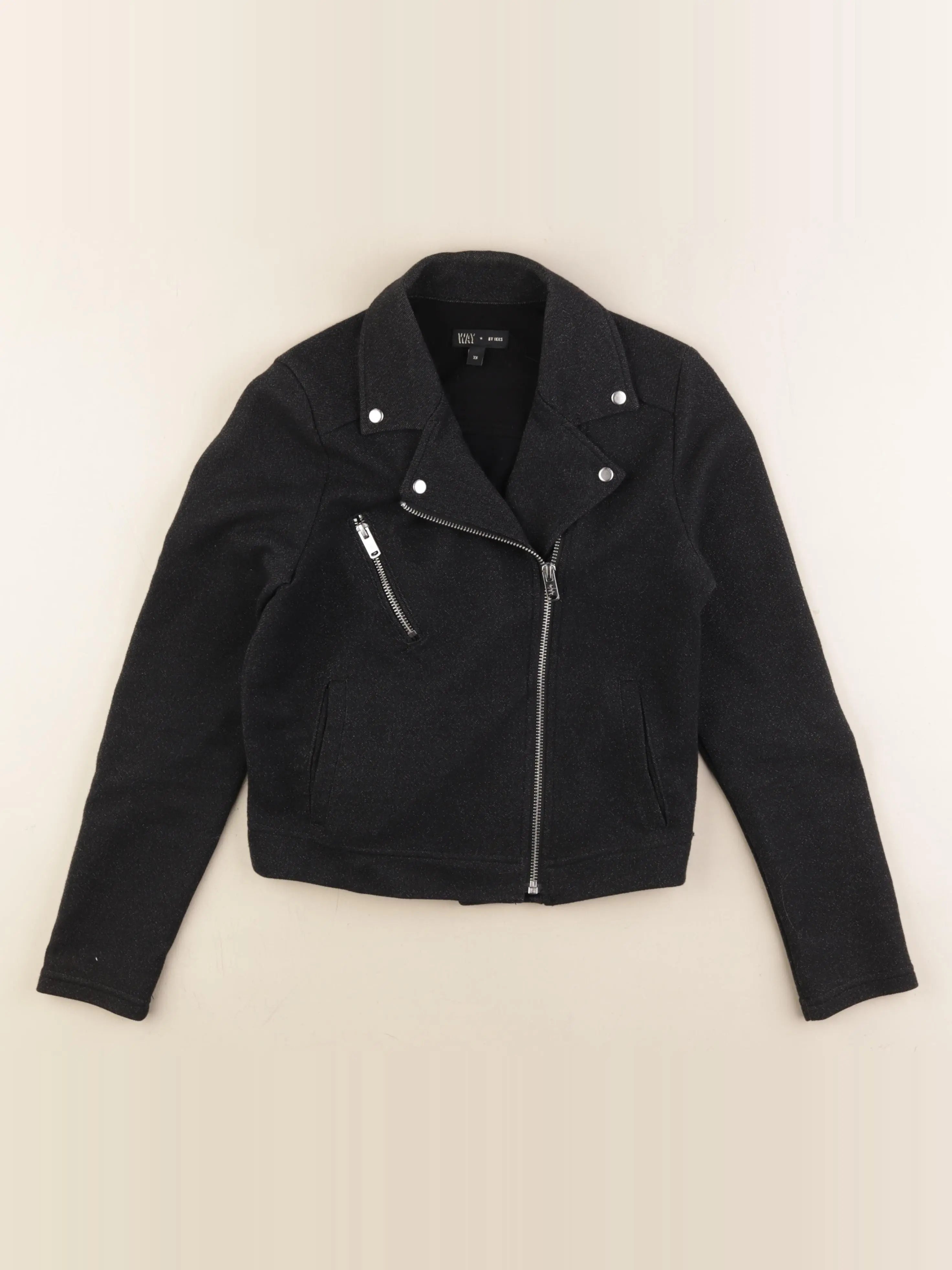 IKKS - veste noir, argent - 12 ans