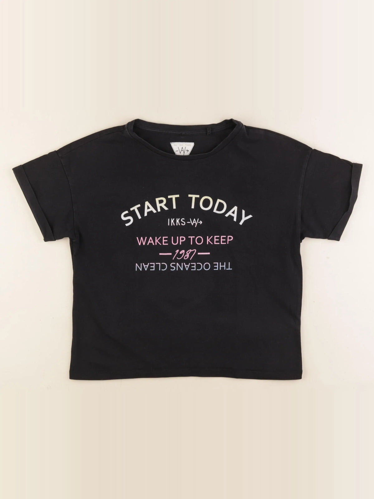 IKKS - tee-shirt noir - 12 ans