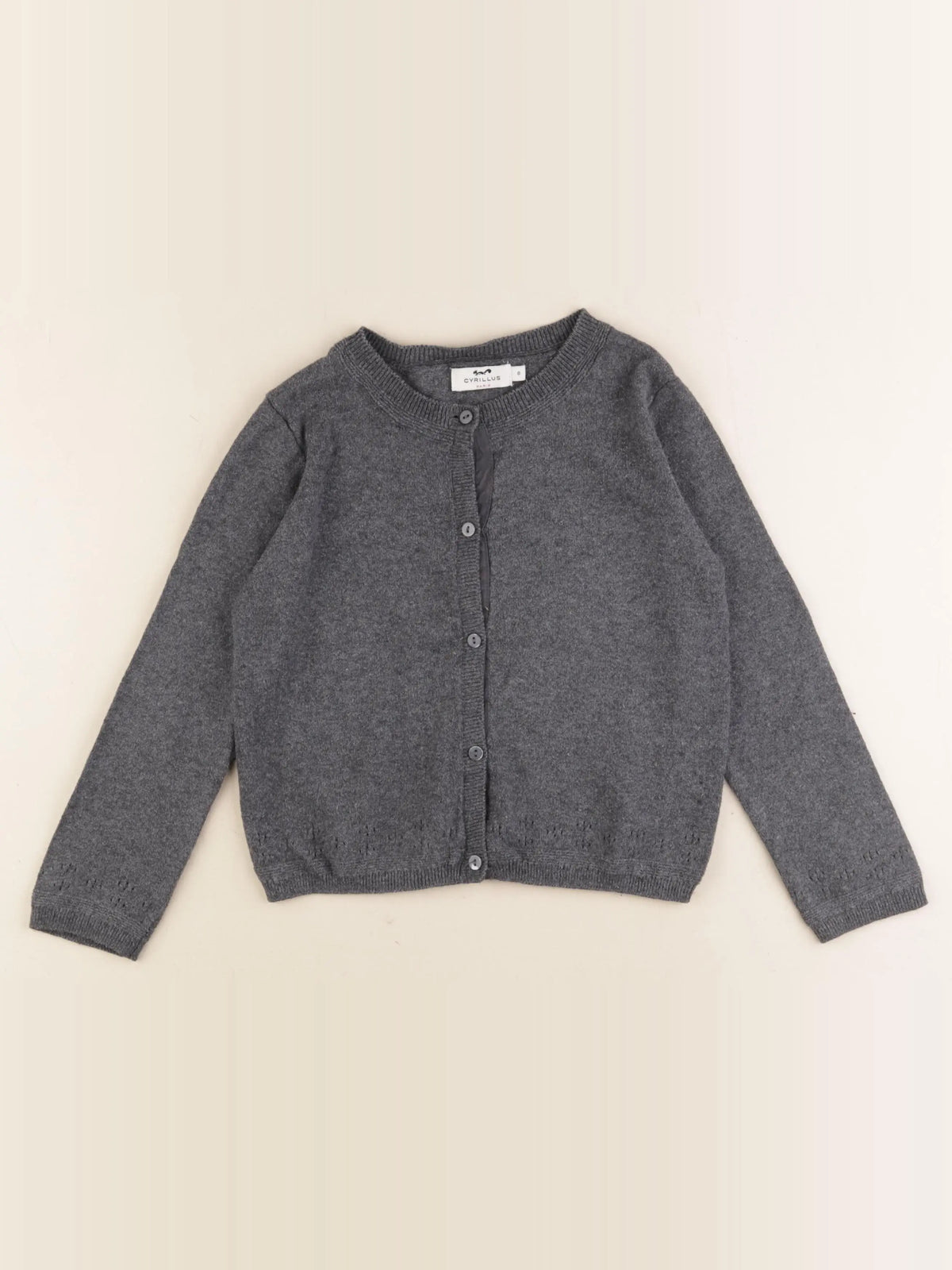 Cyrillus - gilet gris - 6 ans