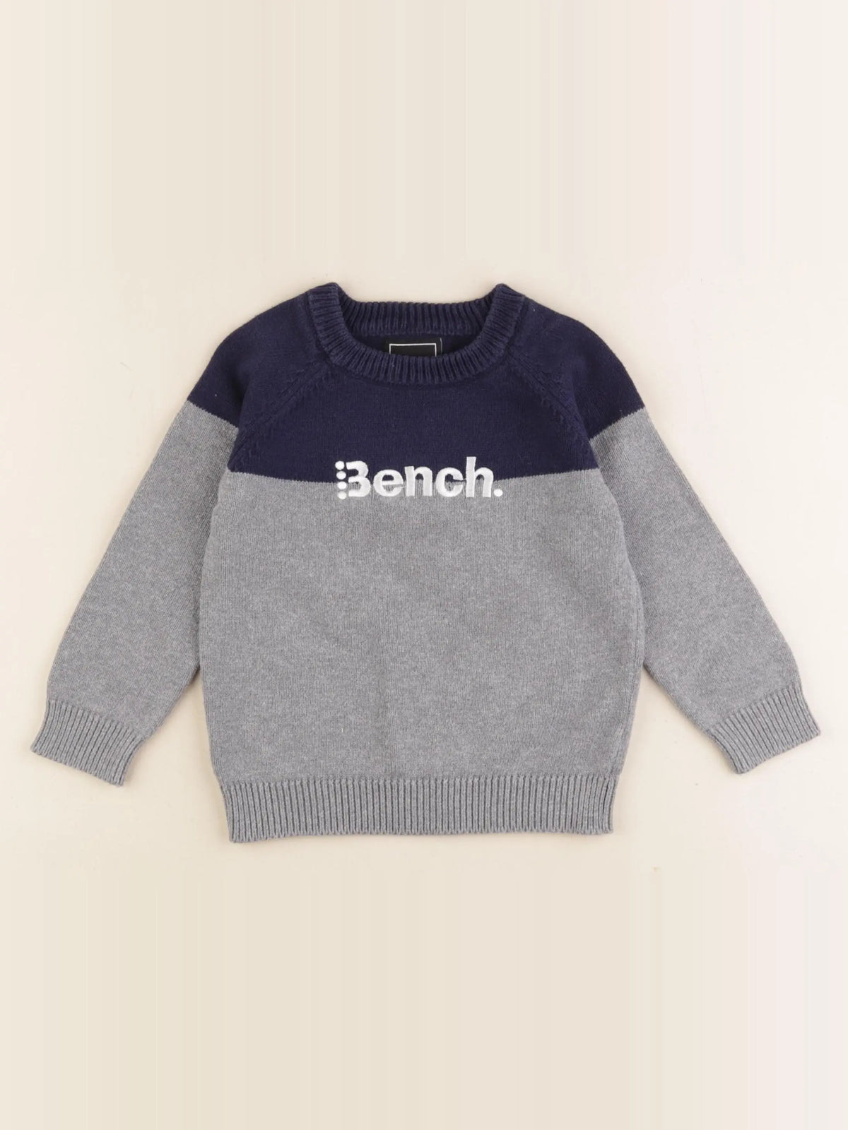Bench - pull bleu, gris - 2/3 ans