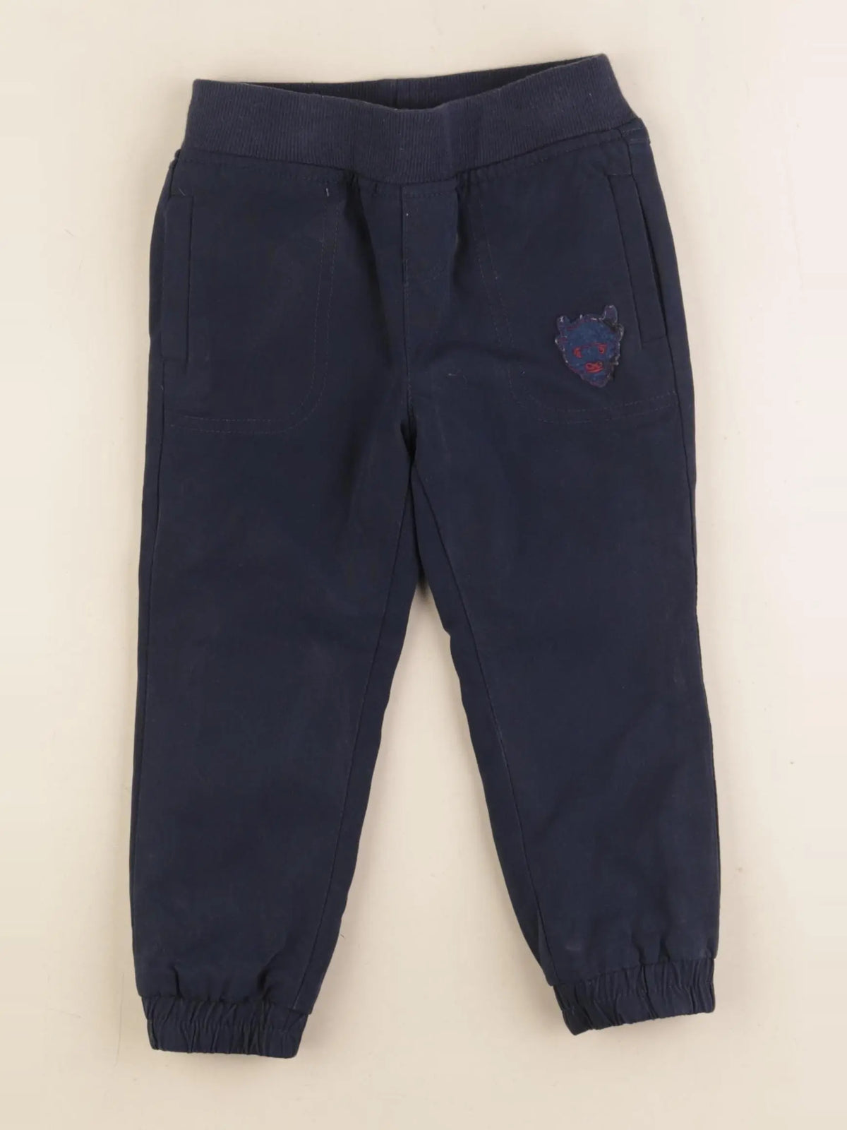 Vertbaudet - pantalon doublé bleu - 3 ans