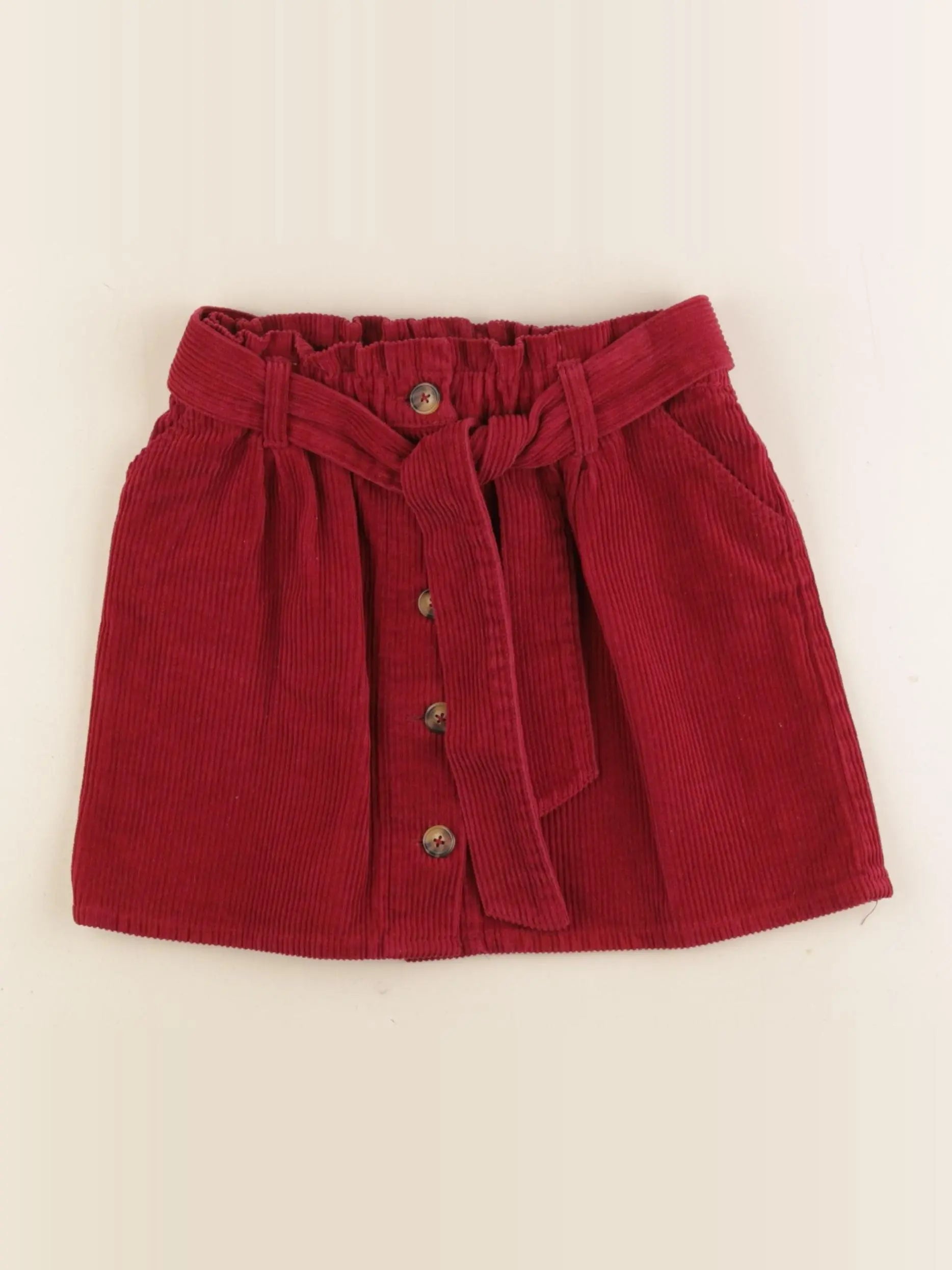 Vertbaudet - jupe rouge - 8 ans