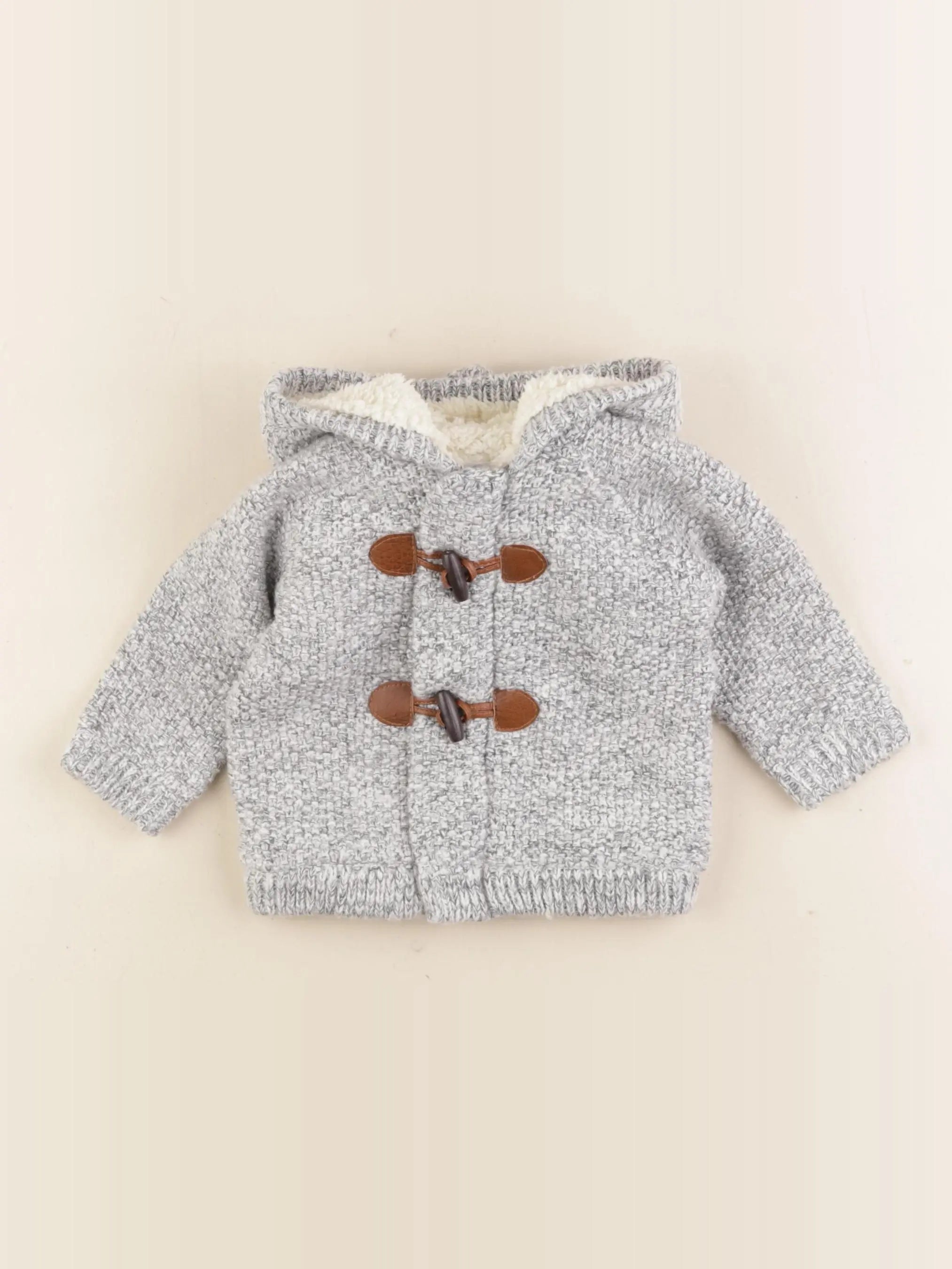 Vertbaudet - gilet gris - 6 mois