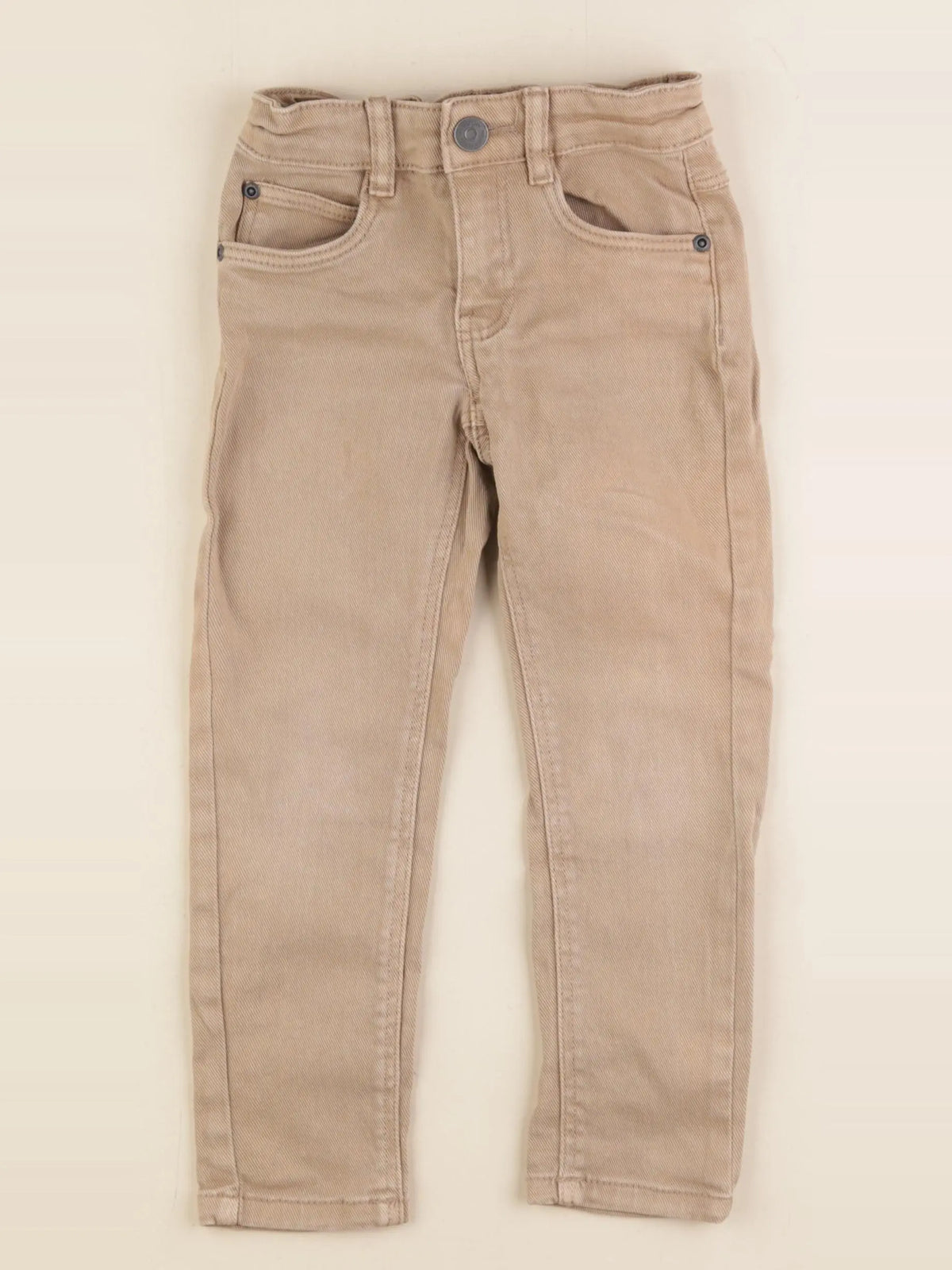 Vertbaudet - jean beige - 4 ans