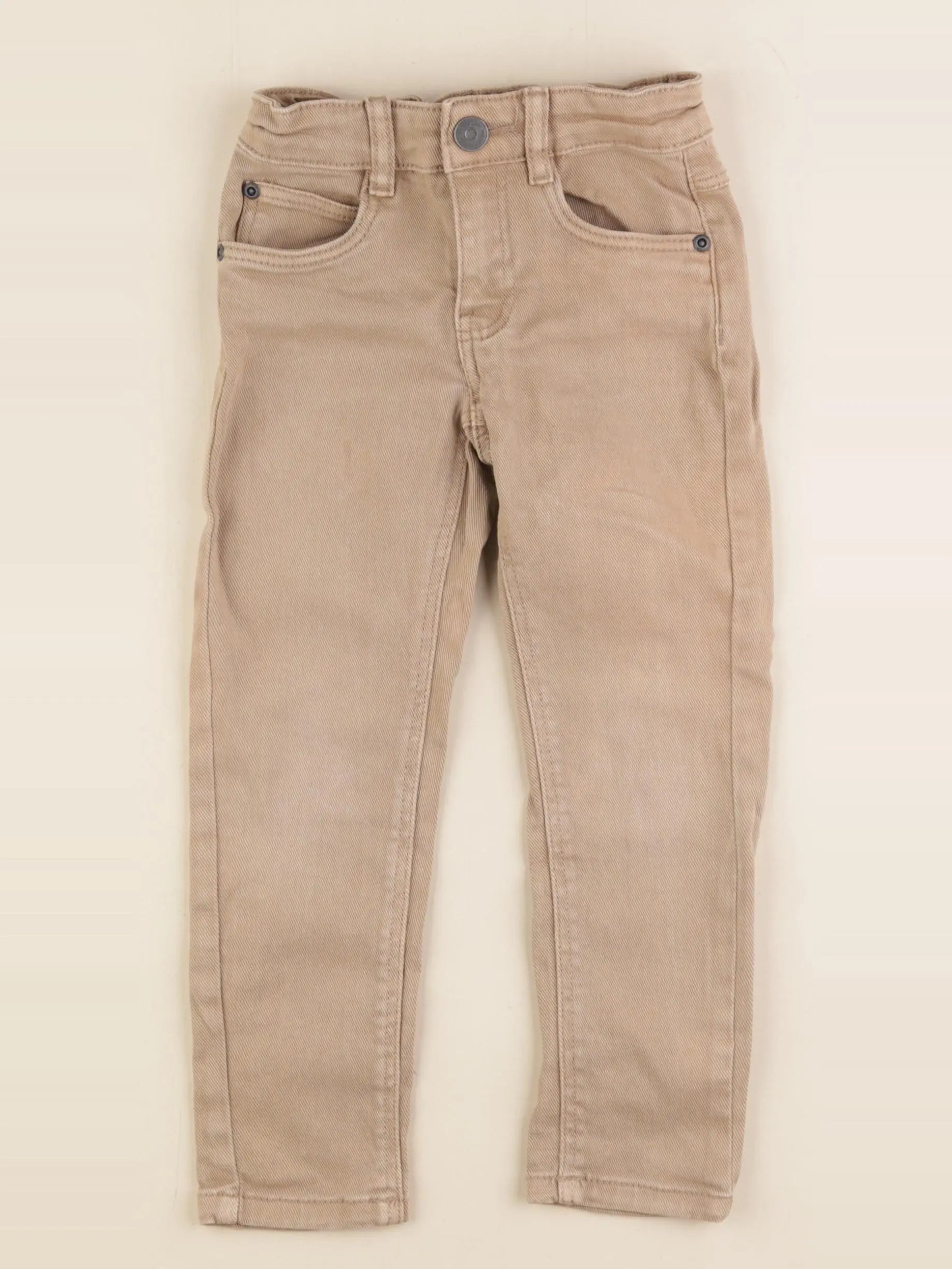 Vertbaudet - jean beige - 4 ans