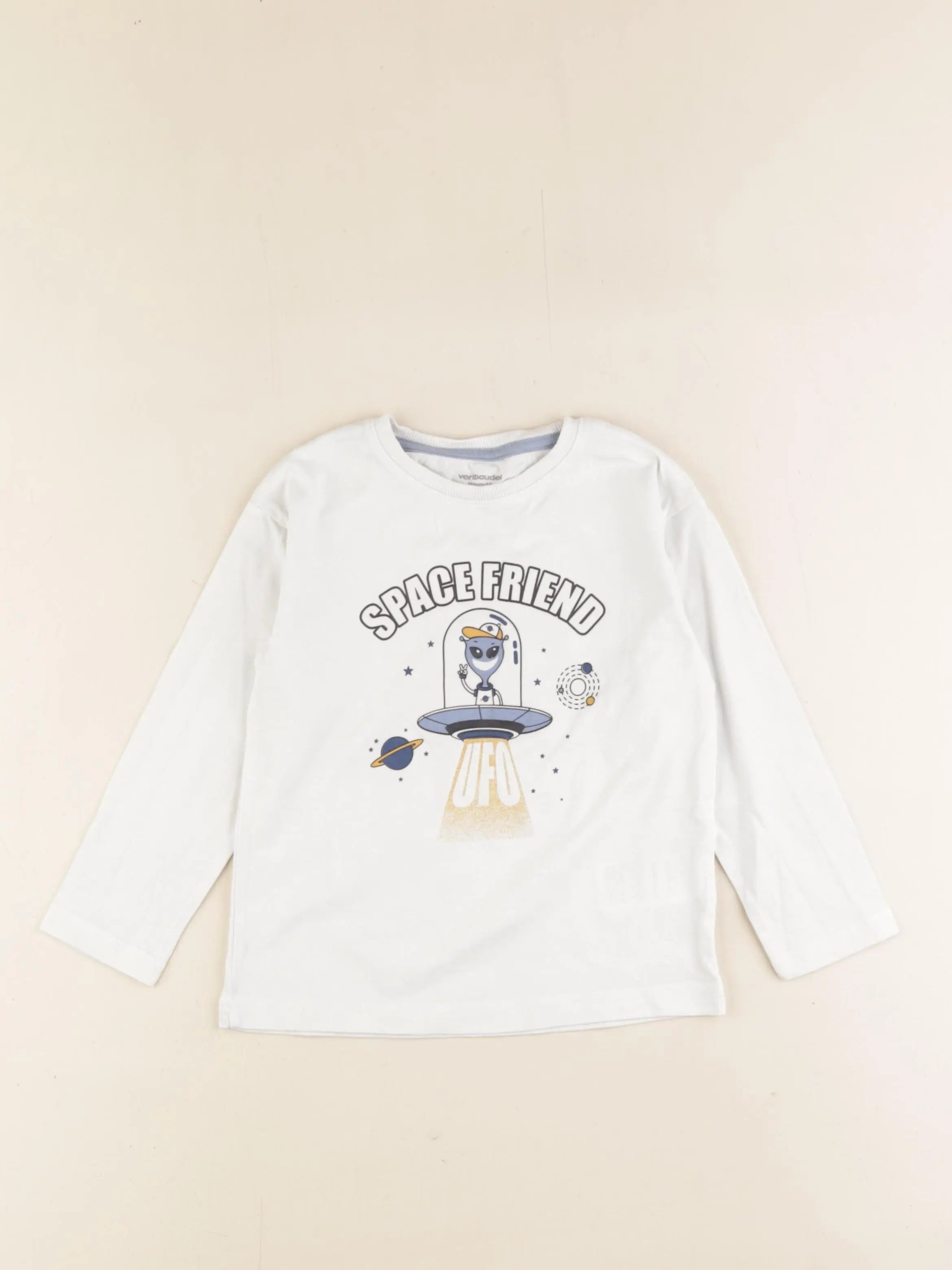 Vertbaudet - tee-shirt blanc - 4 ans