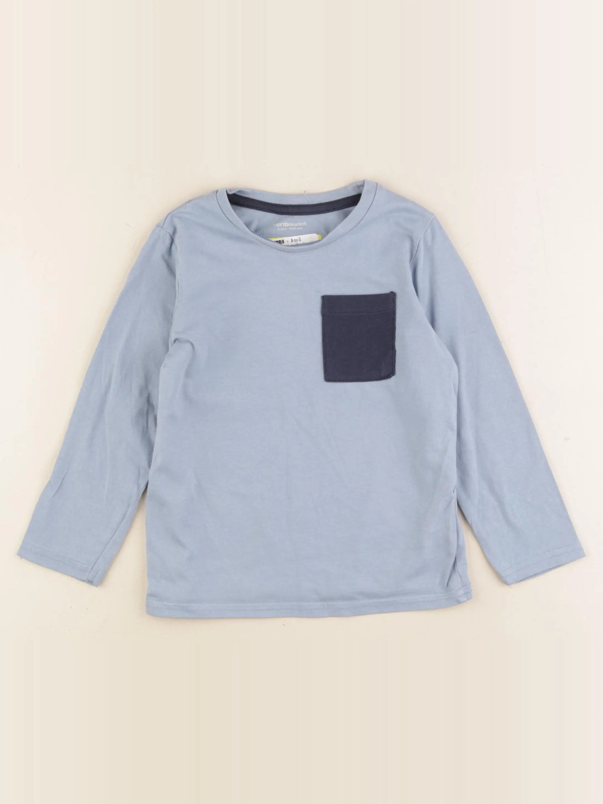 Vertbaudet - tee-shirt bleu - 4 ans