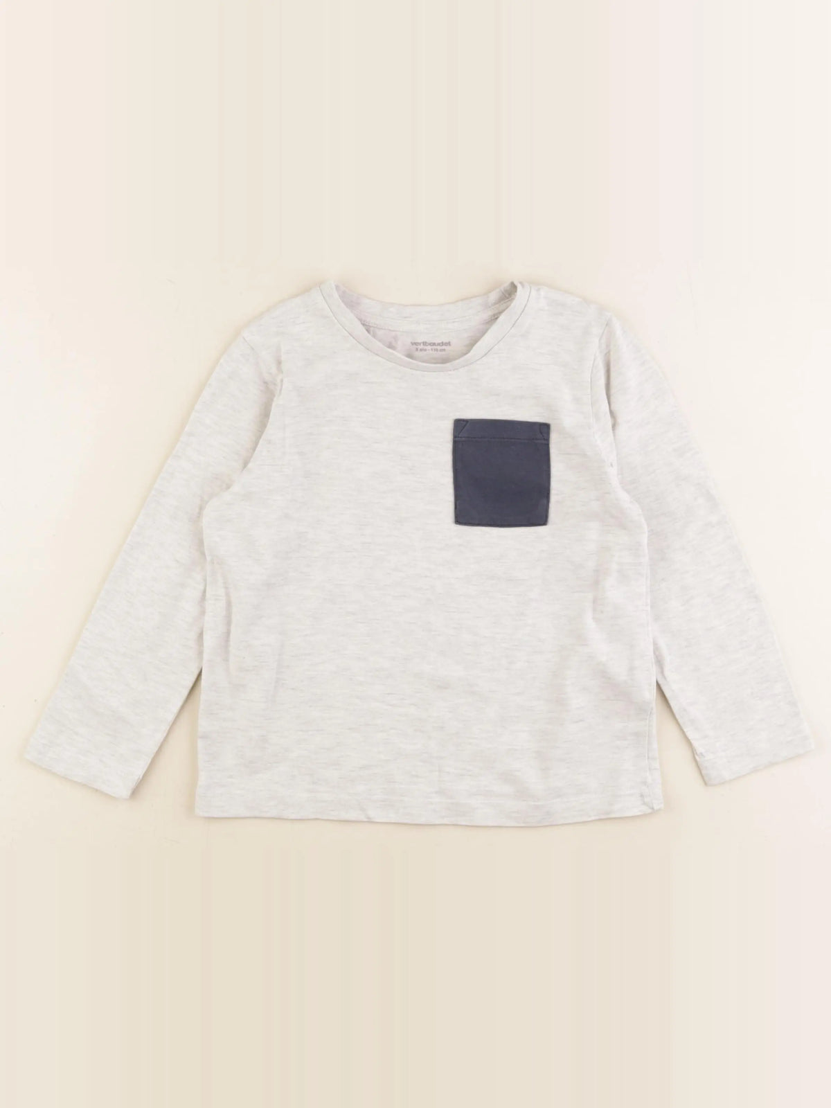 Vertbaudet - tee-shirt gris - 5 ans