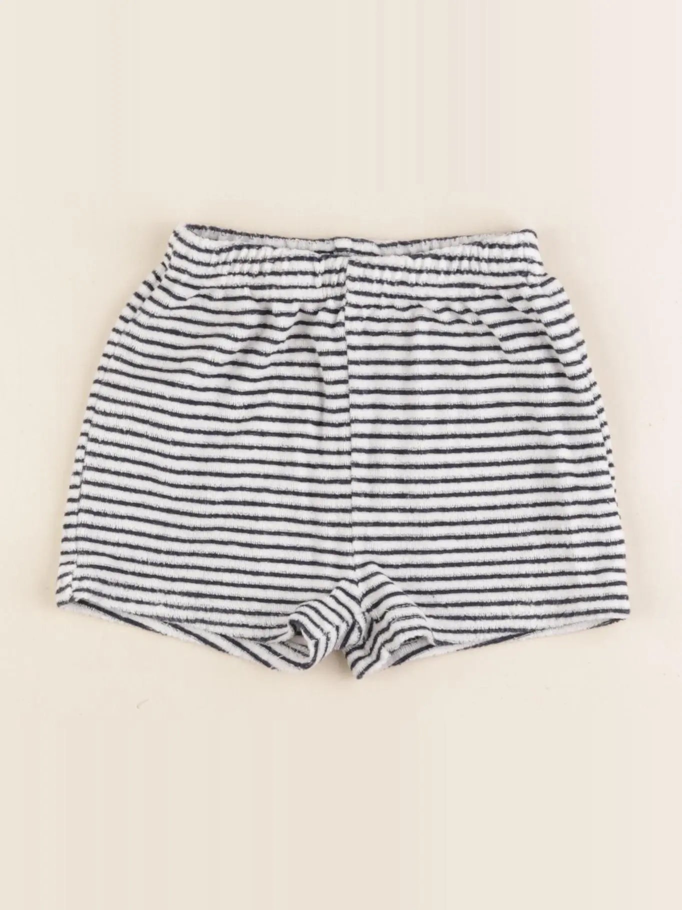 Vertbaudet - short blanc, bleu - 3 ans