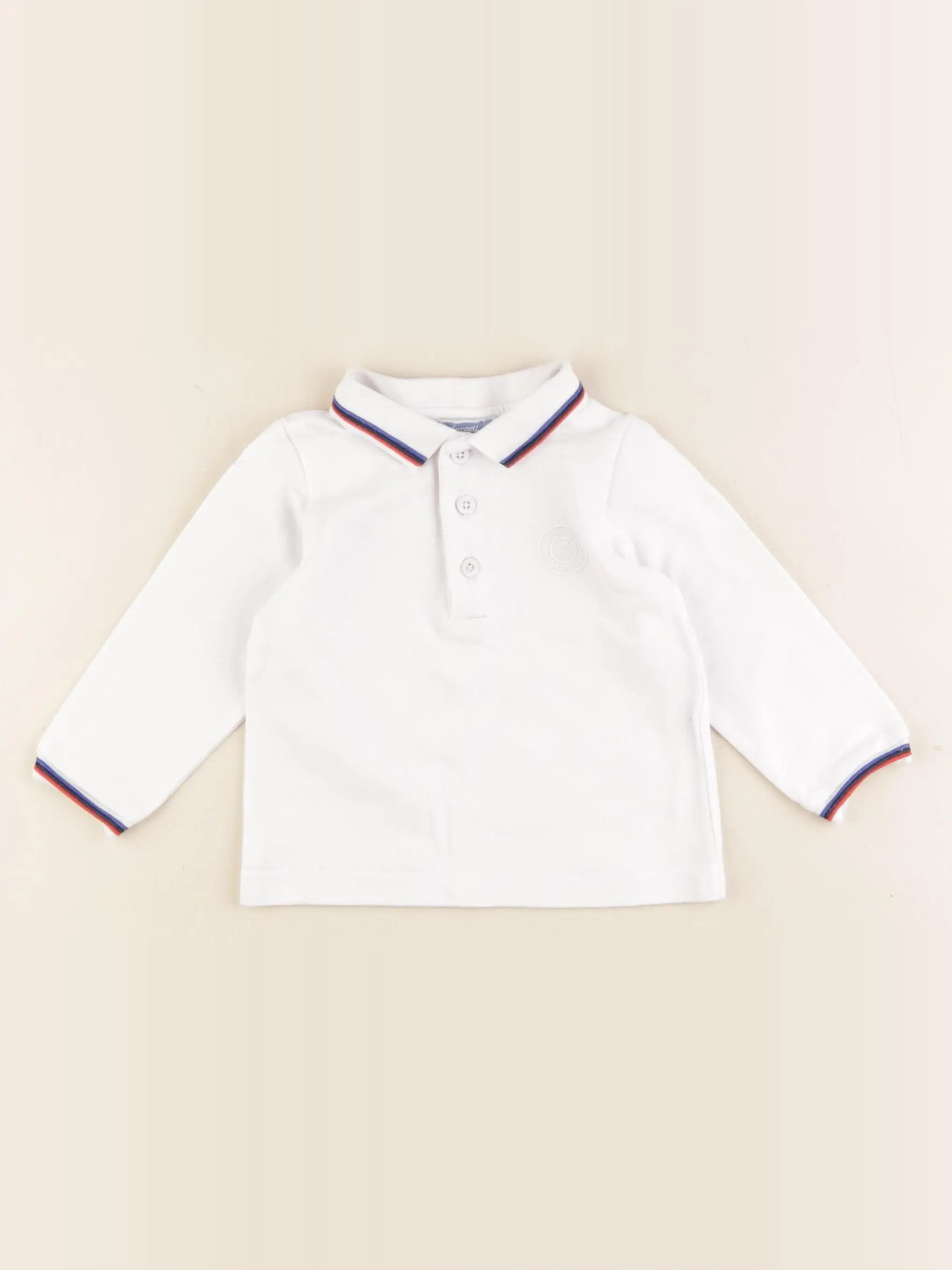 Jacadi - polo blanc - 12 mois